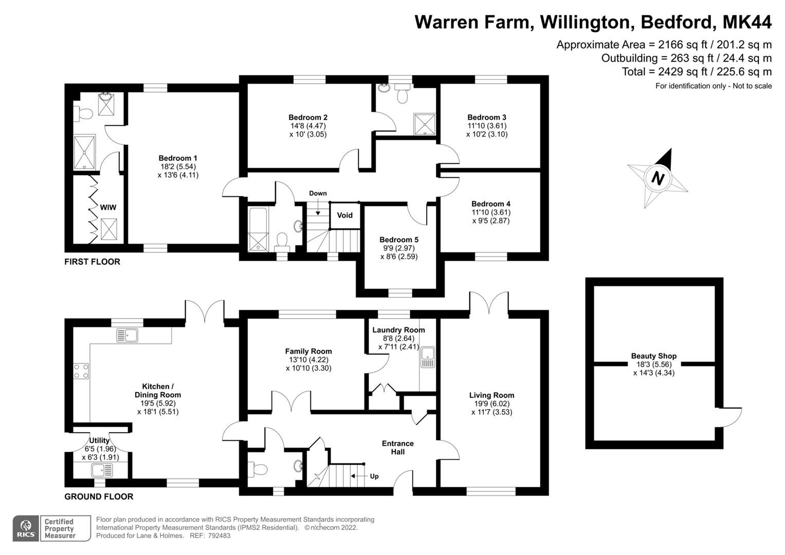5 bed linkdetached house for sale in Warren Farm, Willington, Bedford