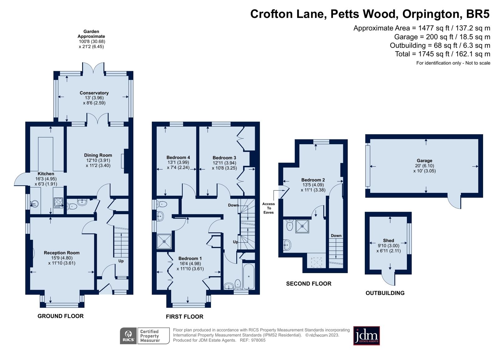 4 bed semidetached house for sale in Crofton Lane, Petts Wood