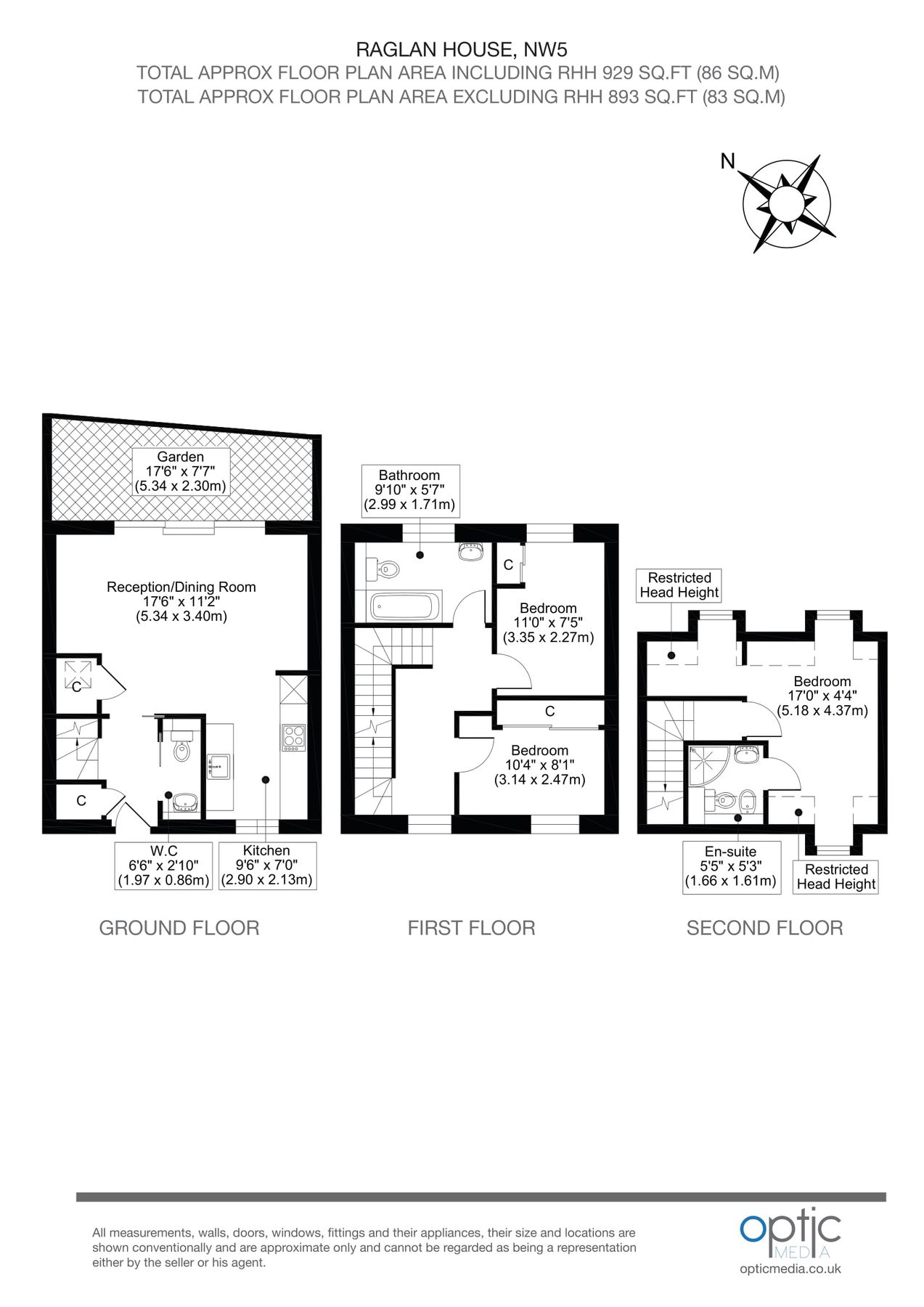 3 bed terraced house for sale in Raglan House, Raglan Street, Kentish