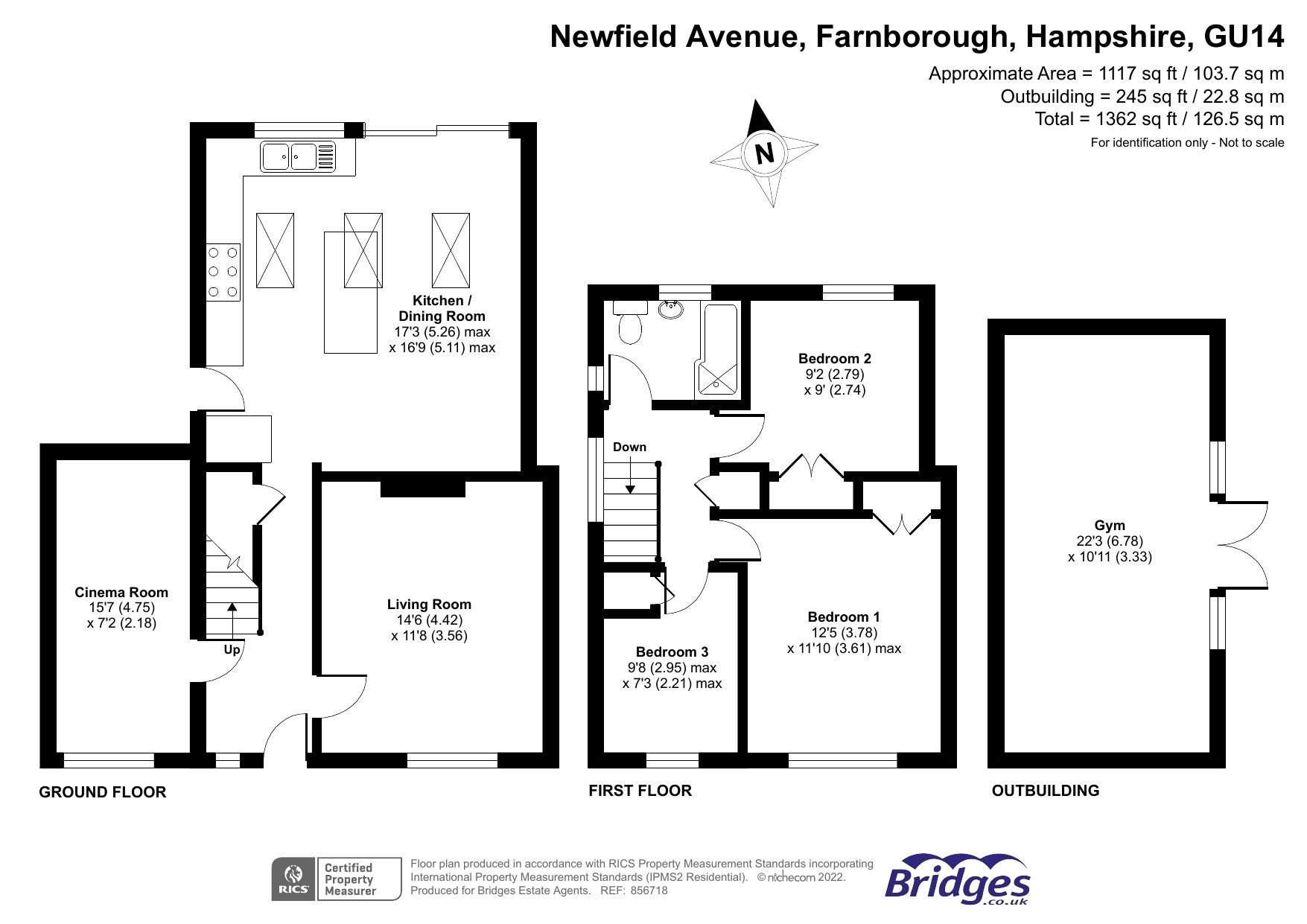 3 bed semidetached house for sale in Newfield Avenue, Farnborough