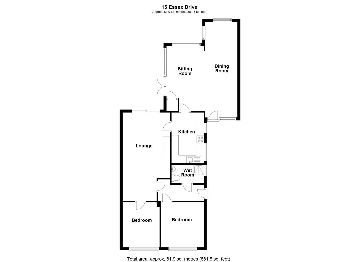 2 bed semidetached bungalow for sale in Essex Drive, Rugeley WS15 Zoopla