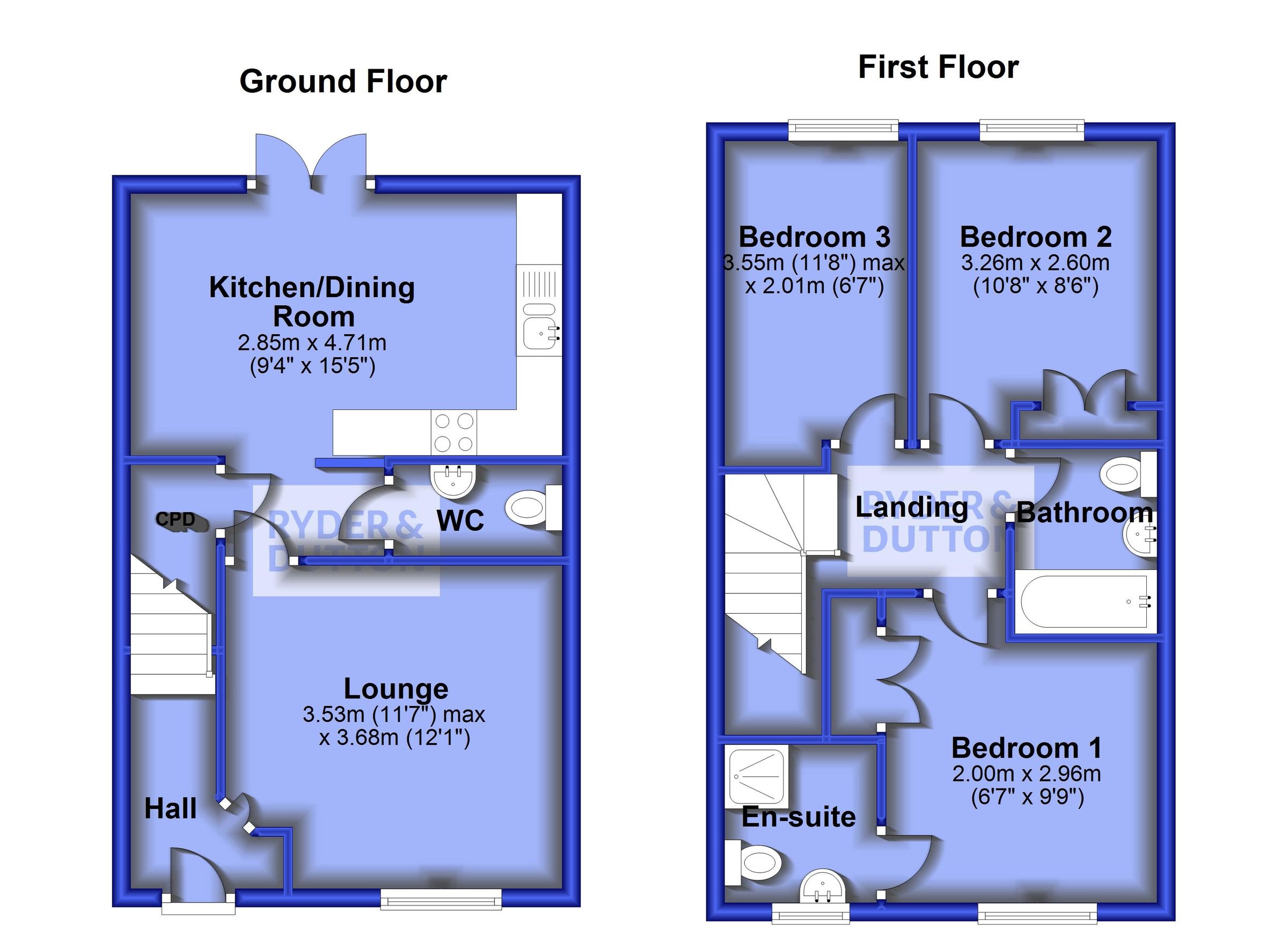 3 bed semidetached house to rent in Strawberry Close, Burnedge
