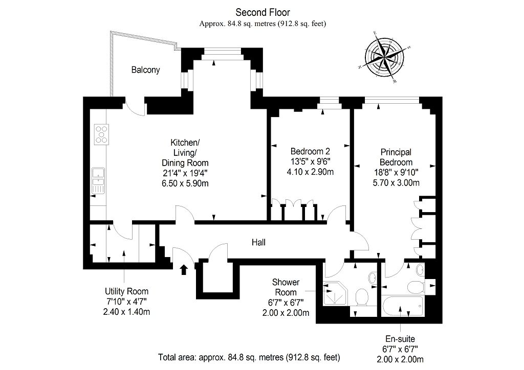 2 bed flat for sale in 16 Portland Row, Edinburgh EH6 Zoopla