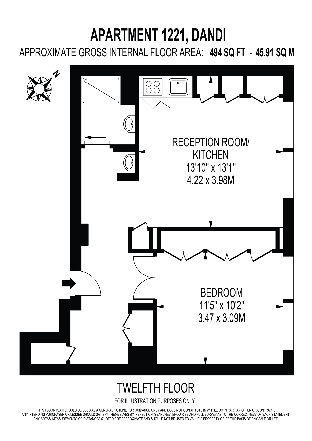 1 bed flat to rent in Dandi Wembley, Stadium Way, London HA9, London