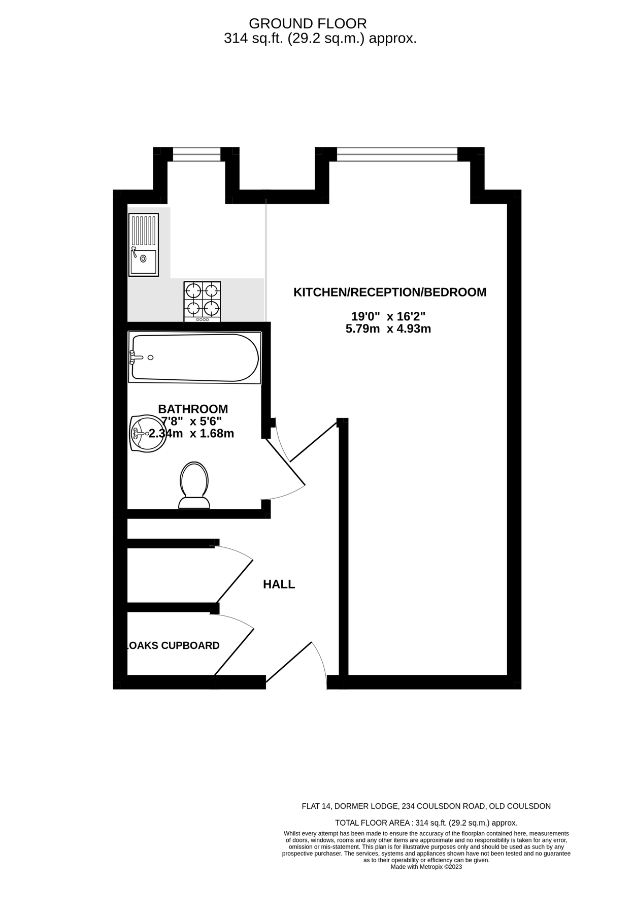 1 bed flat for sale in Coulsdon Road, Old Coulsdon, Coulsdon CR5 Zoopla