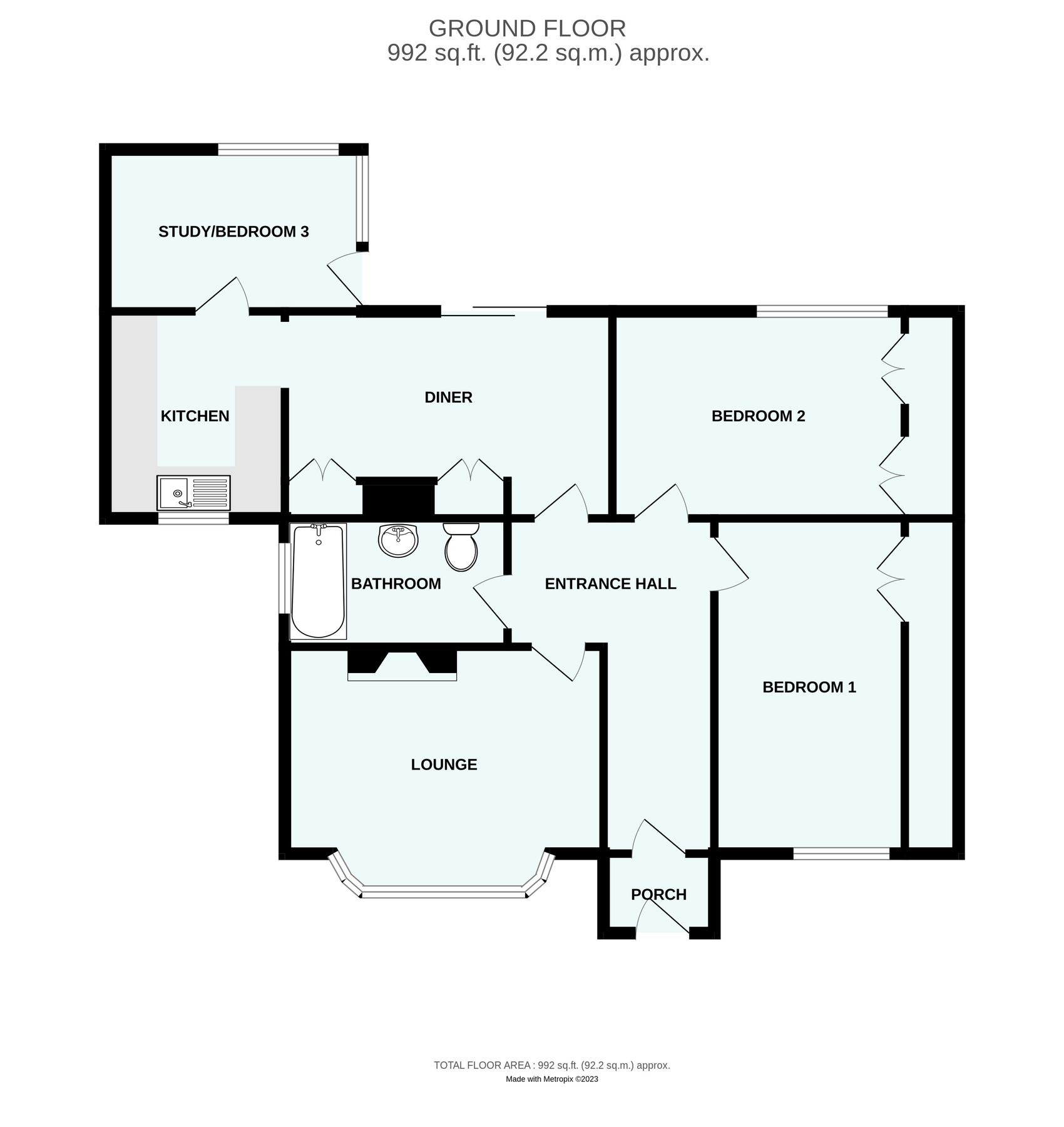 2 bed detached bungalow for sale in Lyndale Road, Kingsteignton, Newton