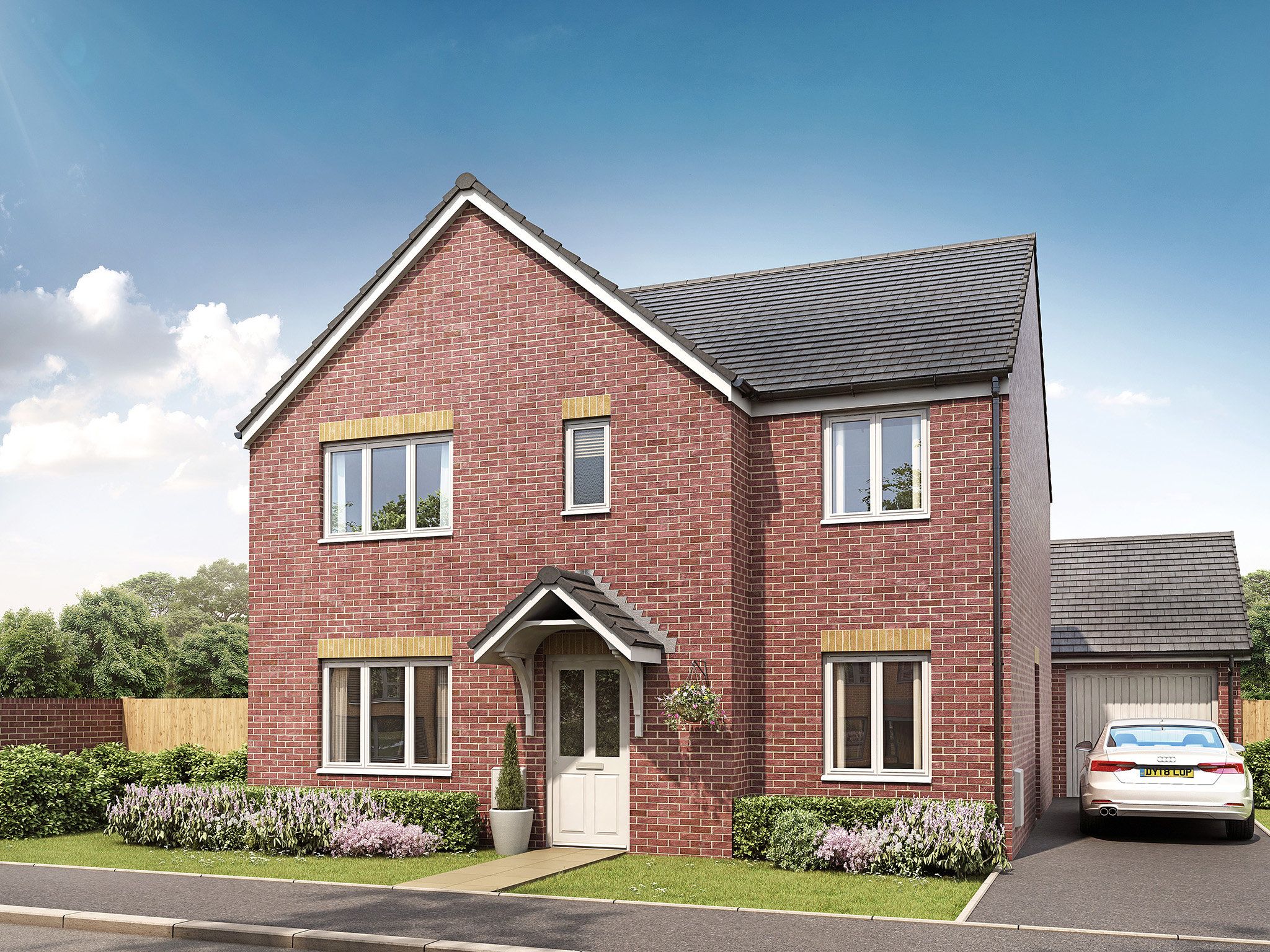New home, 5 bed detached house for sale in "The Holywell" at Beamhill