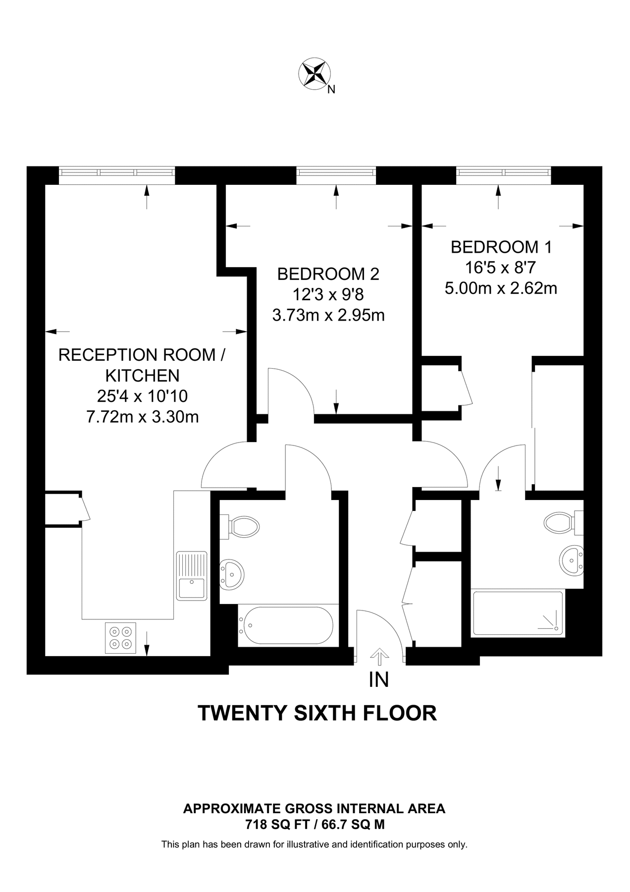 2 bed flat to rent in Pinnacle Apartments, Croydon CR0 Zoopla