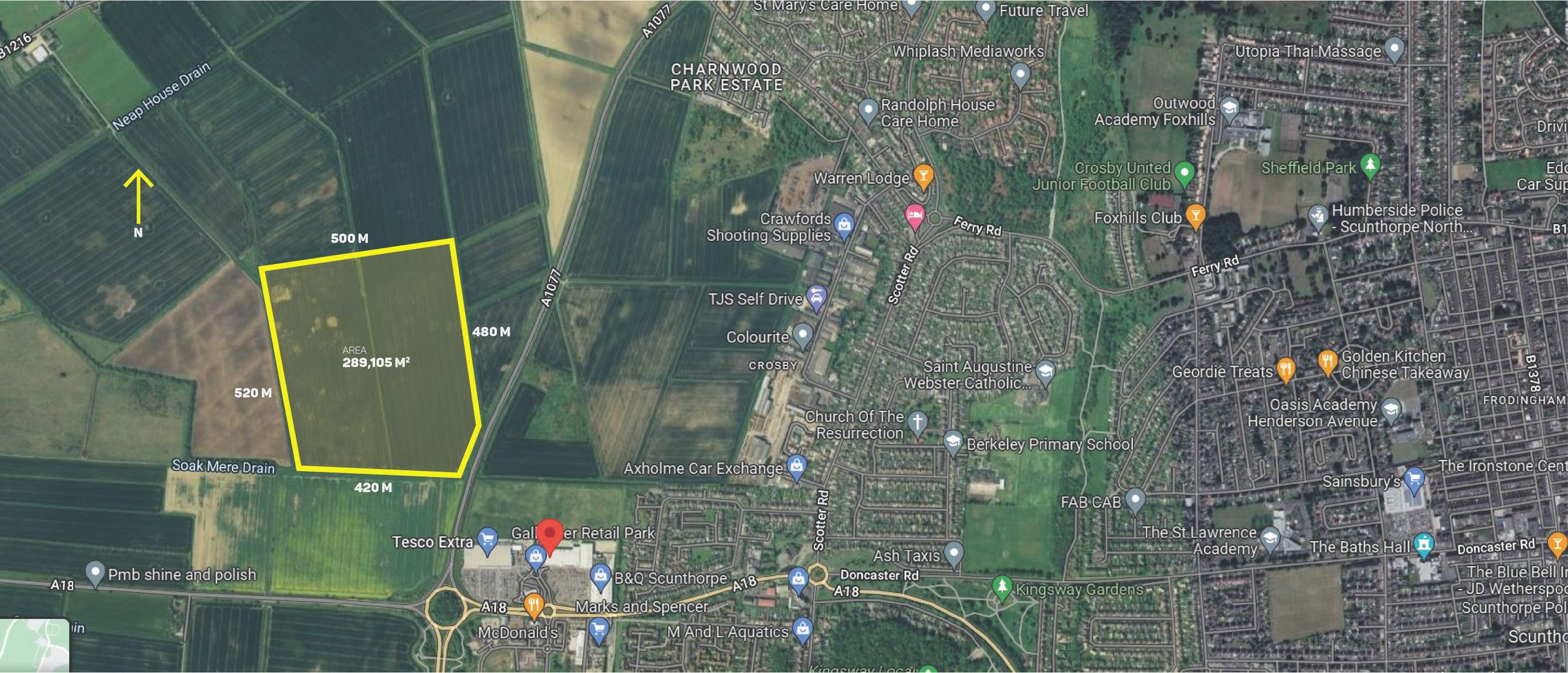 Land for sale in A1077, Scunthorpe DN15 Zoopla