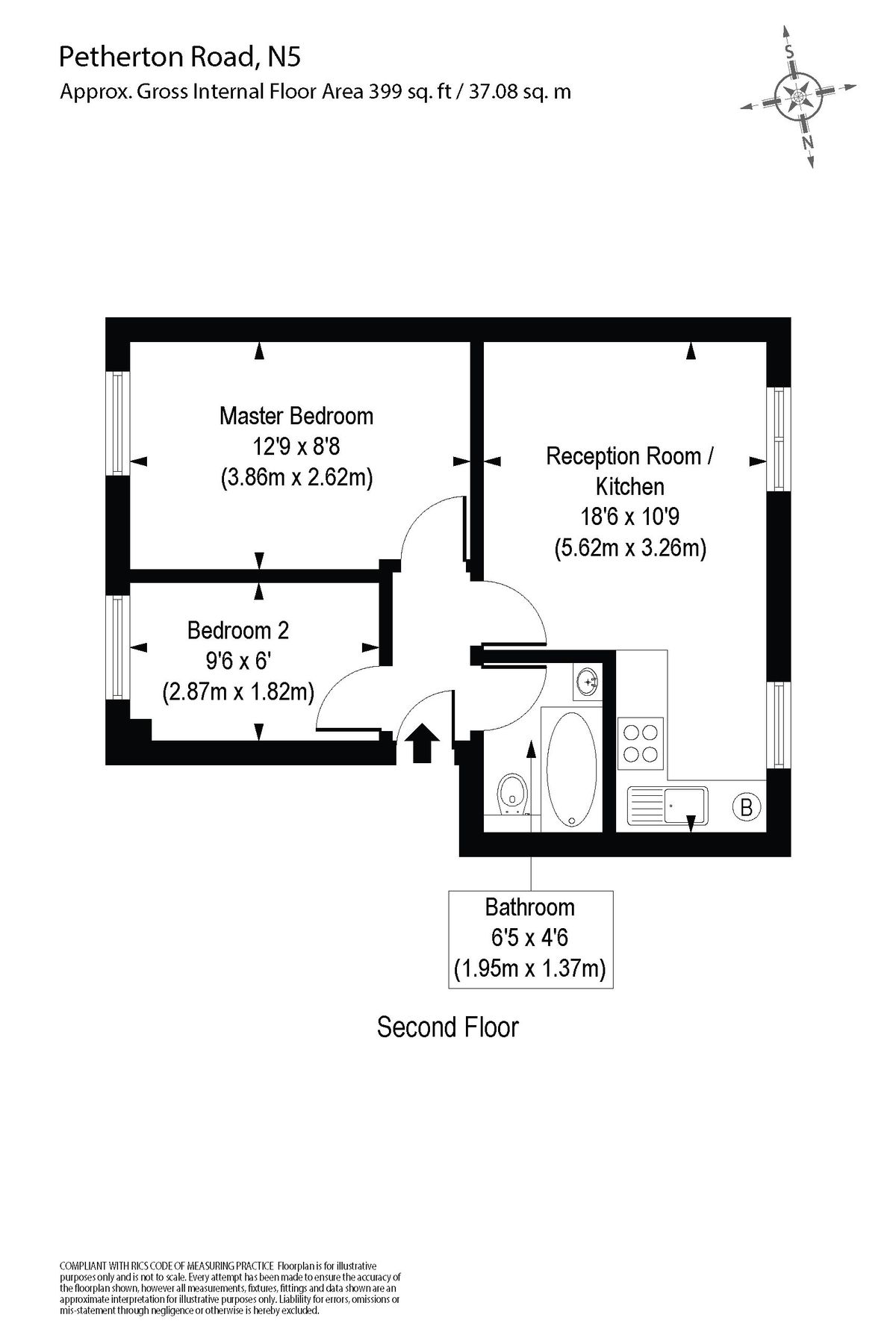 2 bed flat for sale in Petherton Road, London N5 Zoopla