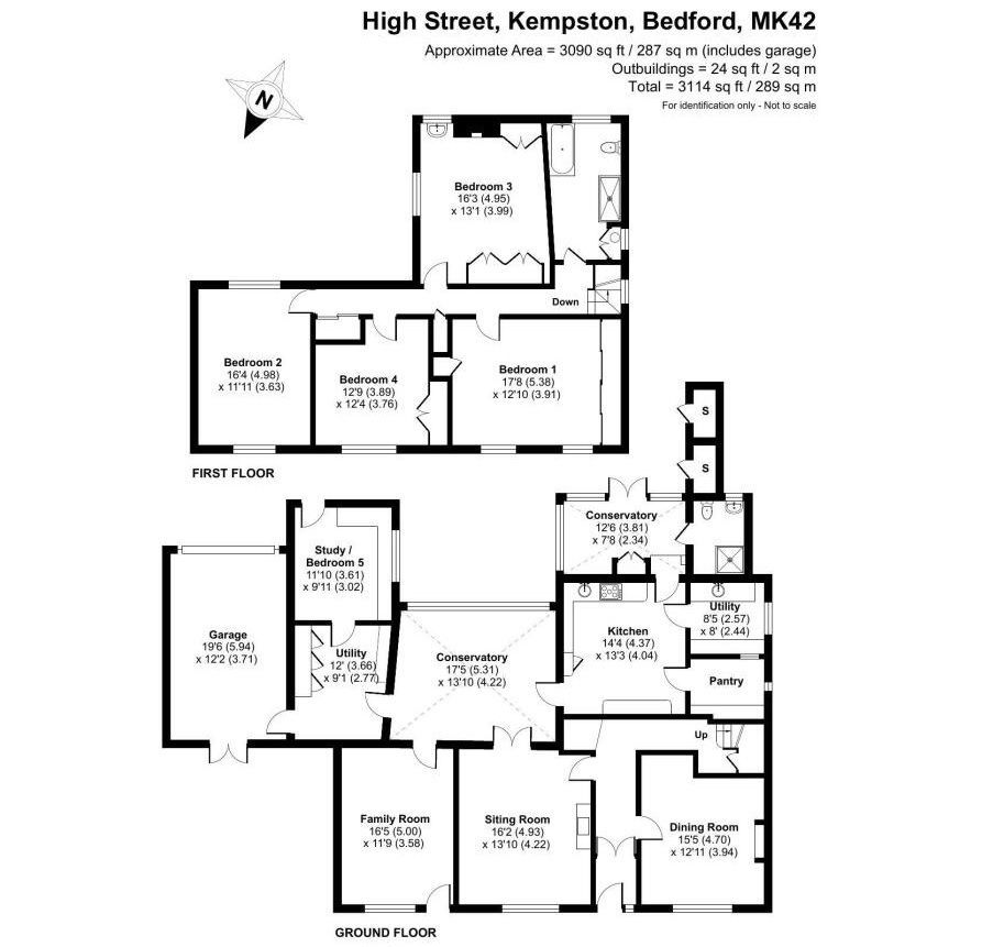 4 bed detached house for sale in High Street, Kempston, Bedford MK42