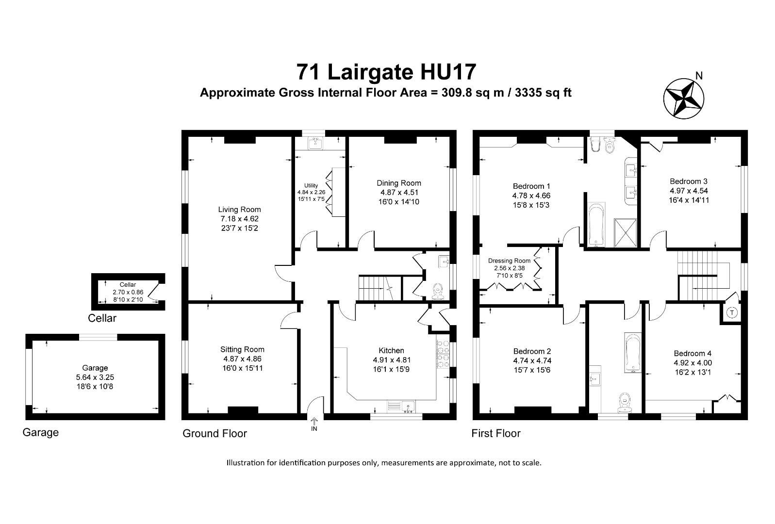 4 bed detached house for sale in Lairgate, Beverley, East Yorkshire