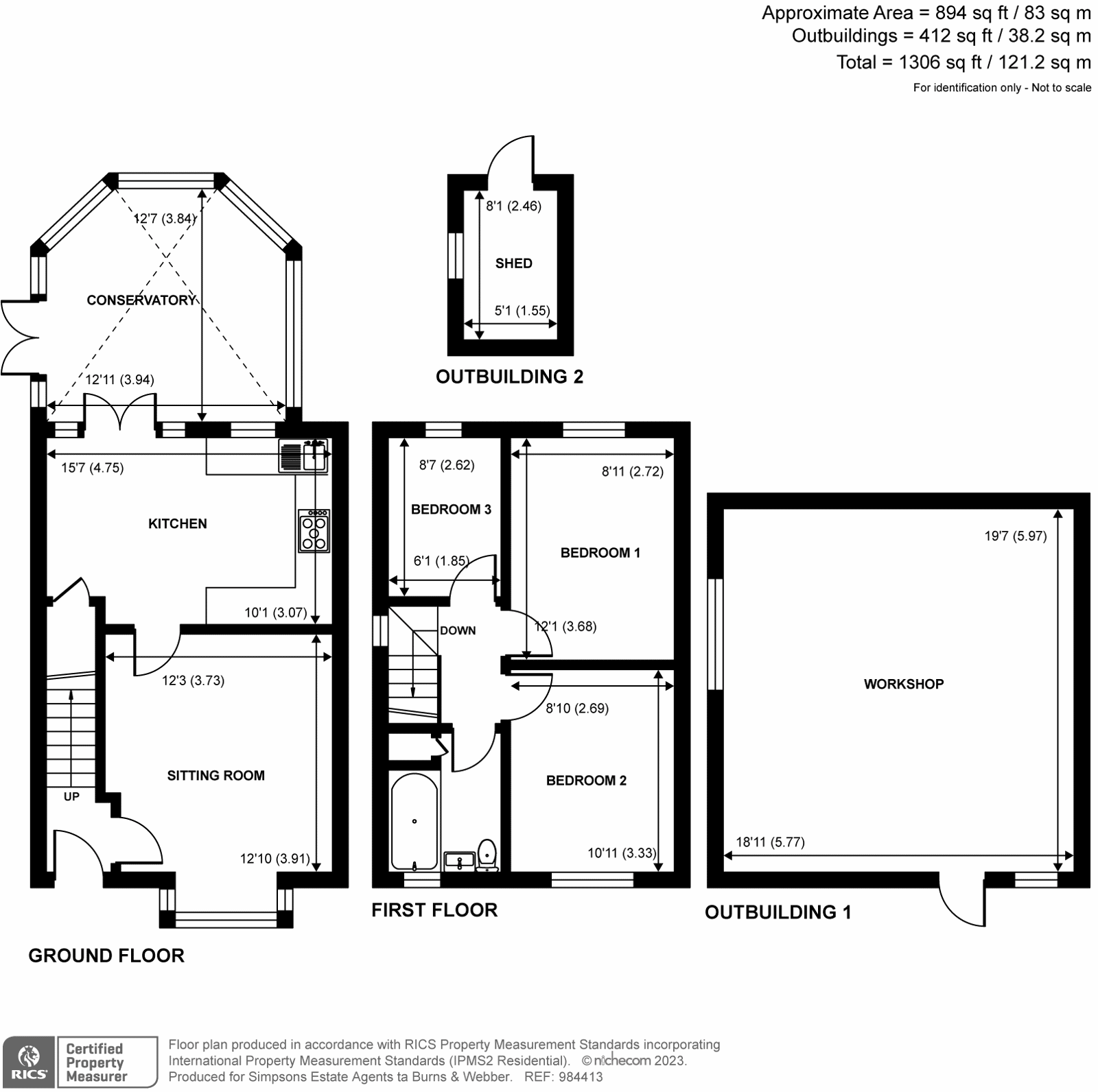 3 bed detached house for sale in Furze Lane, Godalming GU7