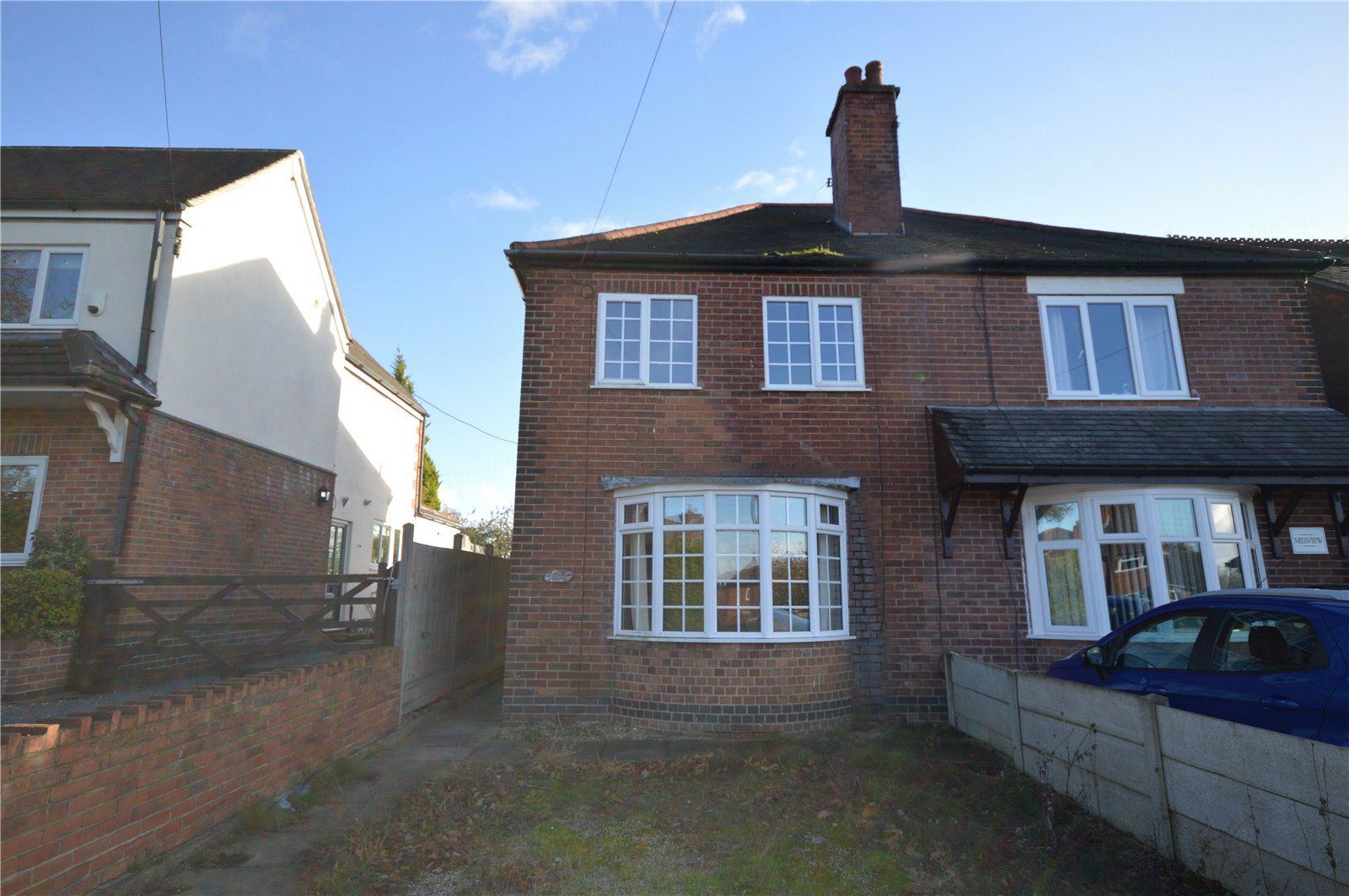 3 bed semidetached house for sale in Ashby Road, Measham, Swadlincote