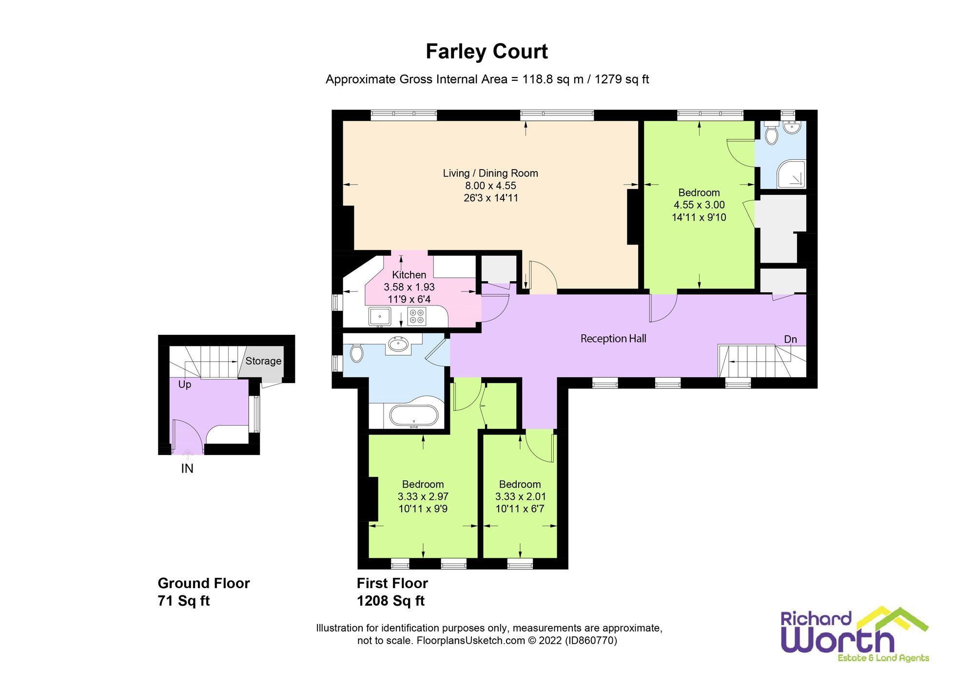 3 bed flat for sale in Church Road, Farley Hill RG7 Zoopla