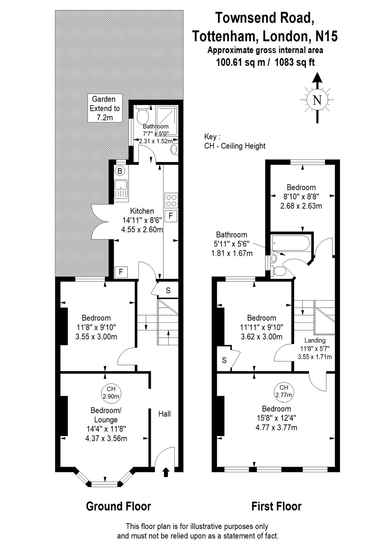 3 bed terraced house for sale in Townsend Road, Tottenham, London N15