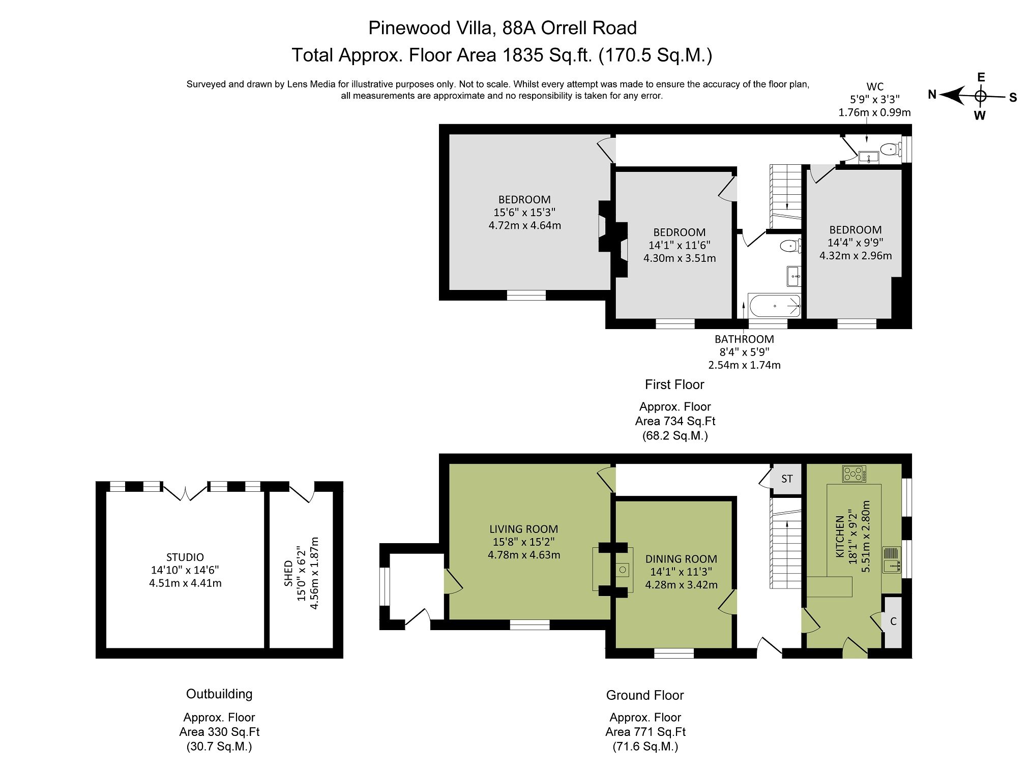 3 bed semidetached house for sale in 88A Orrell Road, Orrell, Wigan