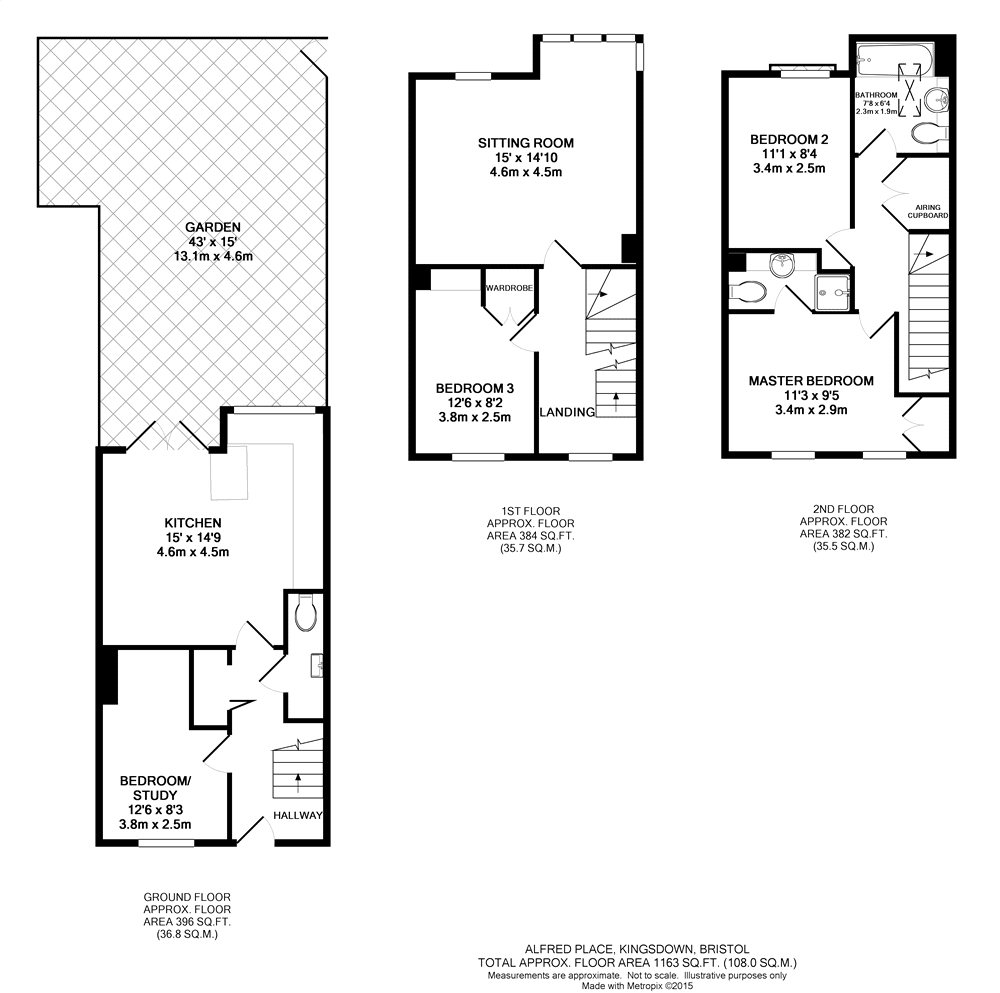 4 bed terraced house to rent in Alfred Place, Kingsdown, Bristol BS2