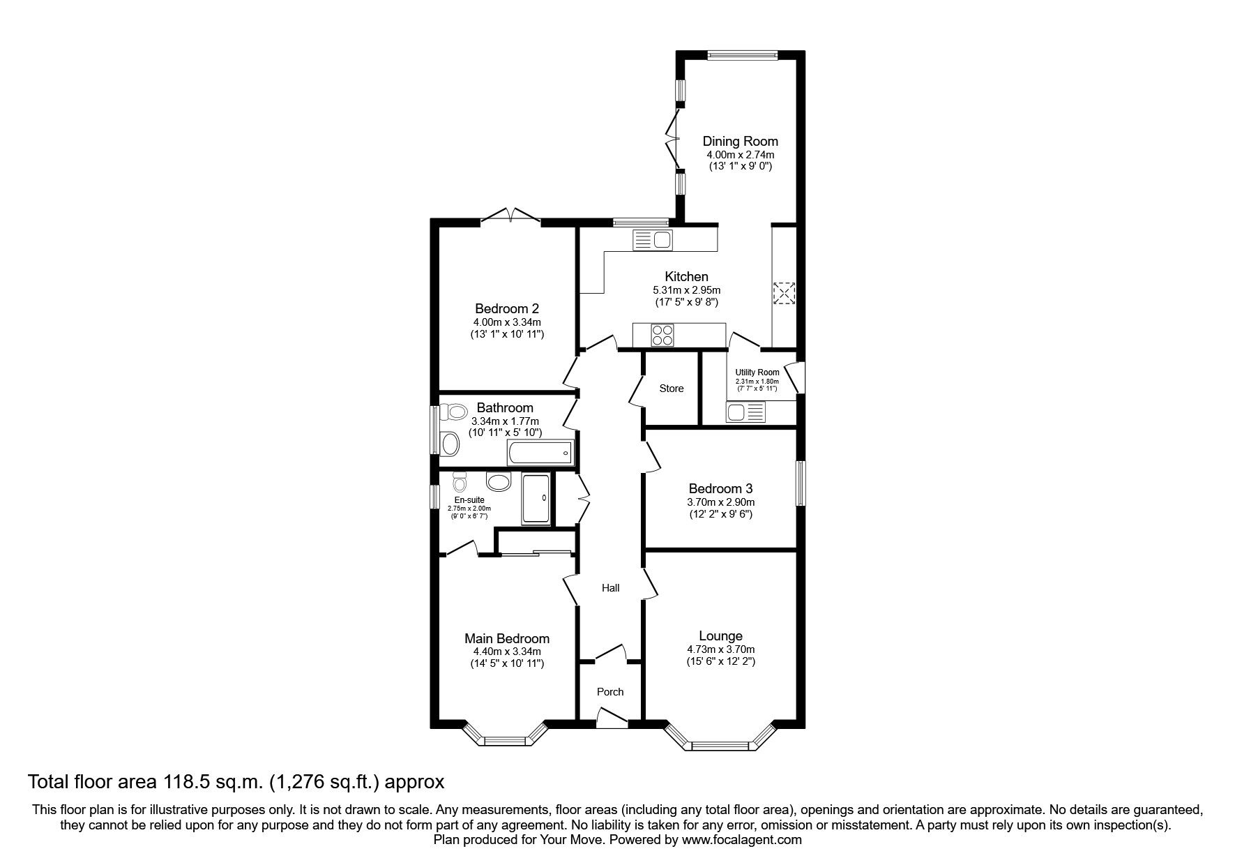 3 bed bungalow for sale in Northrigg View, Blackridge, Bathgate, West