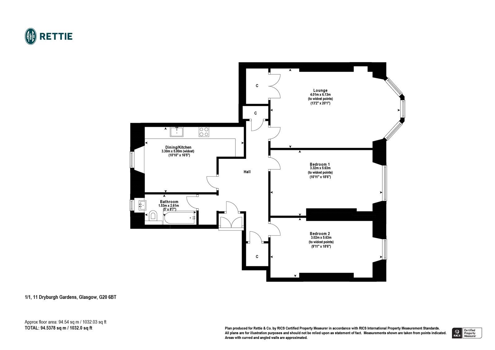 2 bed flat for sale in Dryburgh Gardens, North Kelvinside, Glasgow G20