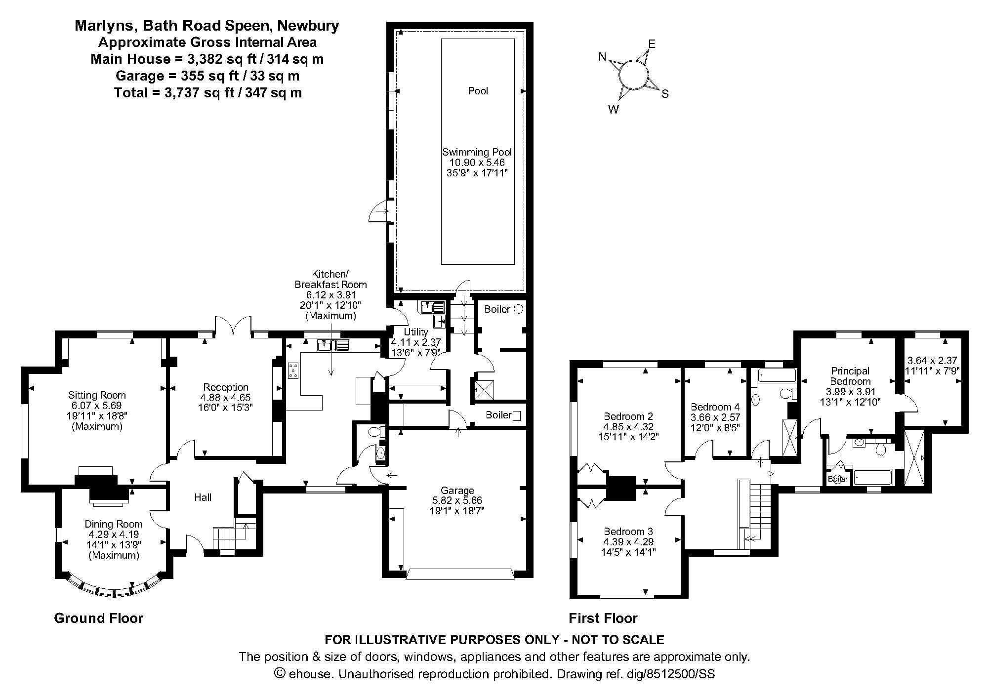 4 bed detached house for sale in Bath Road, Speen, Newbury, Berkshire
