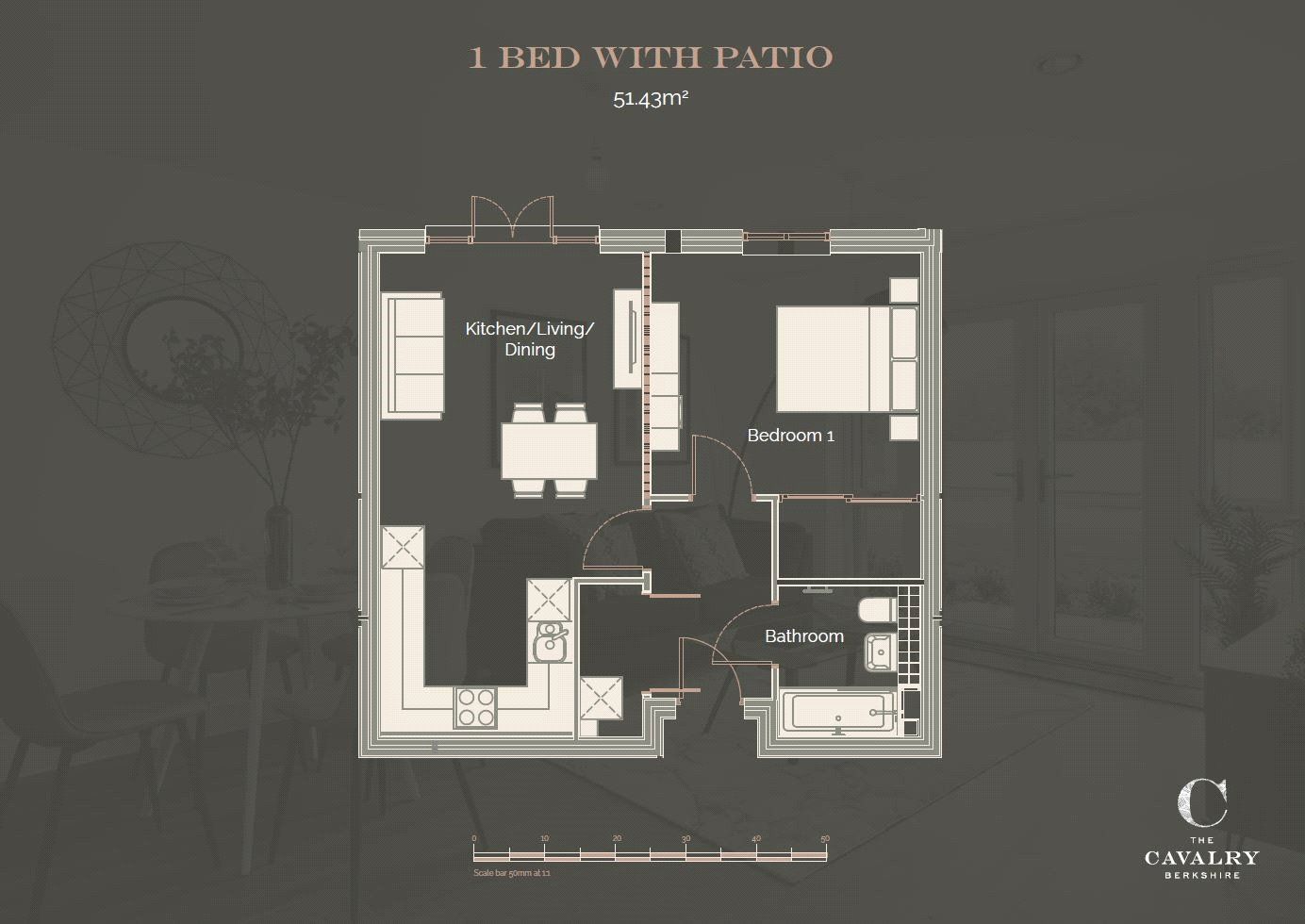 1 bed flat to rent in Millard Place, Arborfield Green, Reading