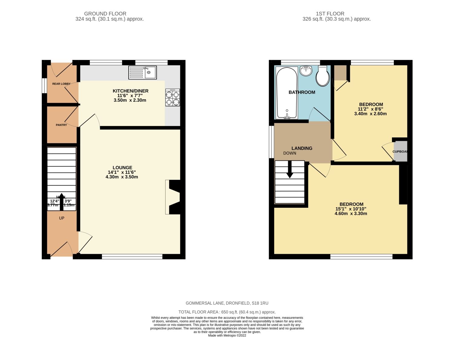 2 bed semidetached house for sale in Gomersal Lane, Dronfield