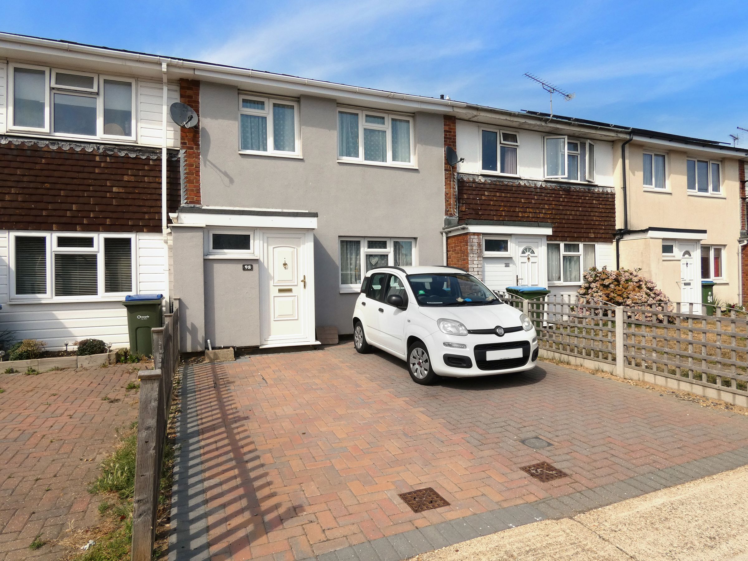 3 bed terraced house for sale in Courtwick Road, Wick, Littlehampton