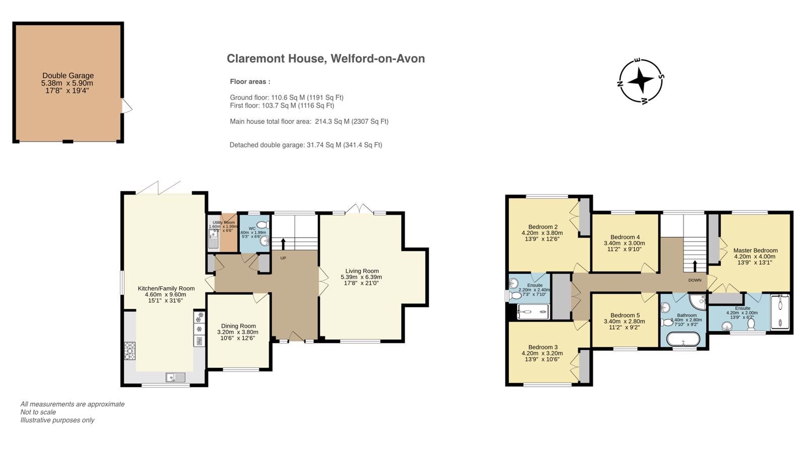 5 bed detached house for sale in Purbeck Close, Welford On Avon