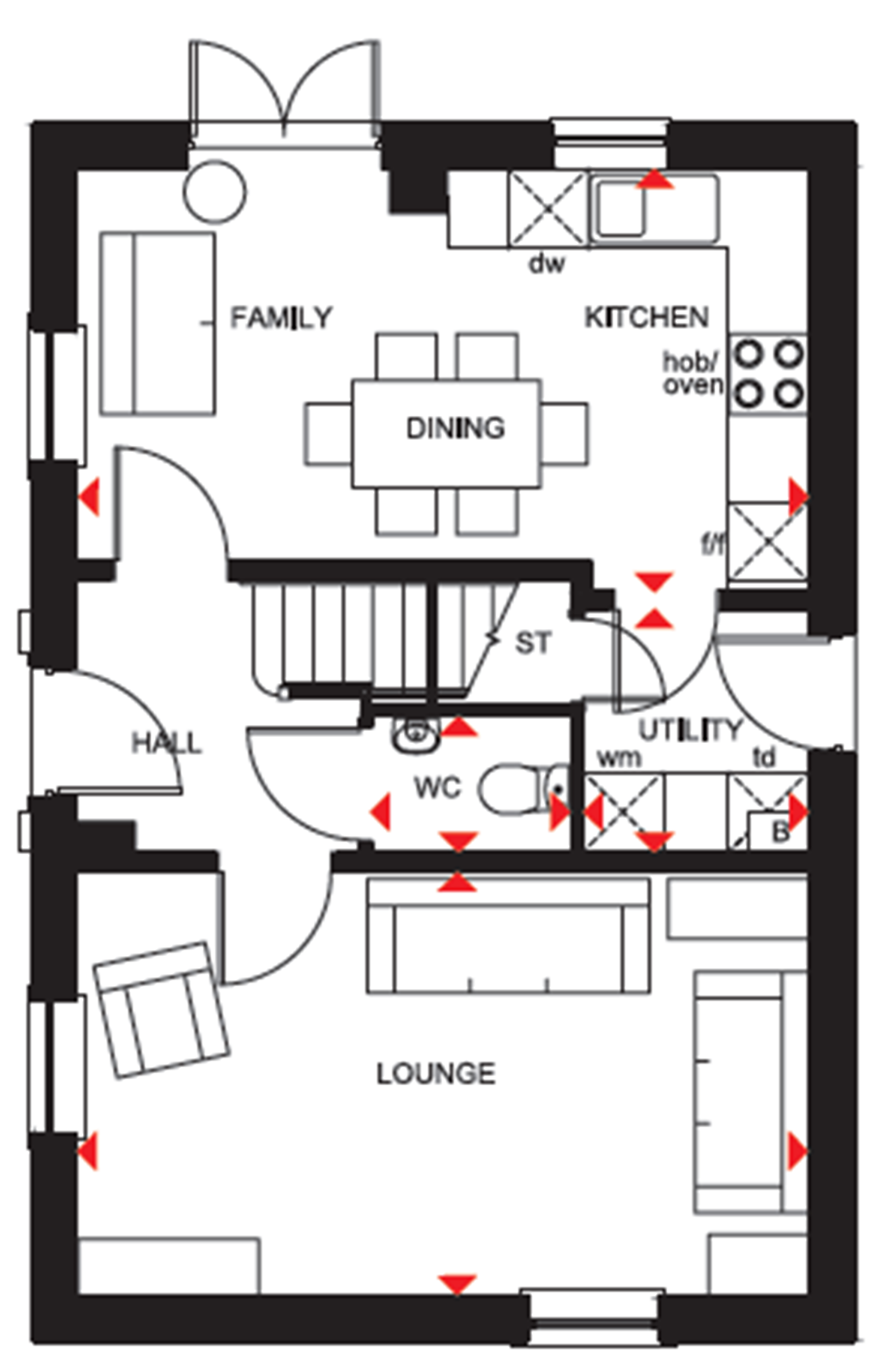 New home, 3 bed end terrace house for sale in "Hadley" at Scotgate Road