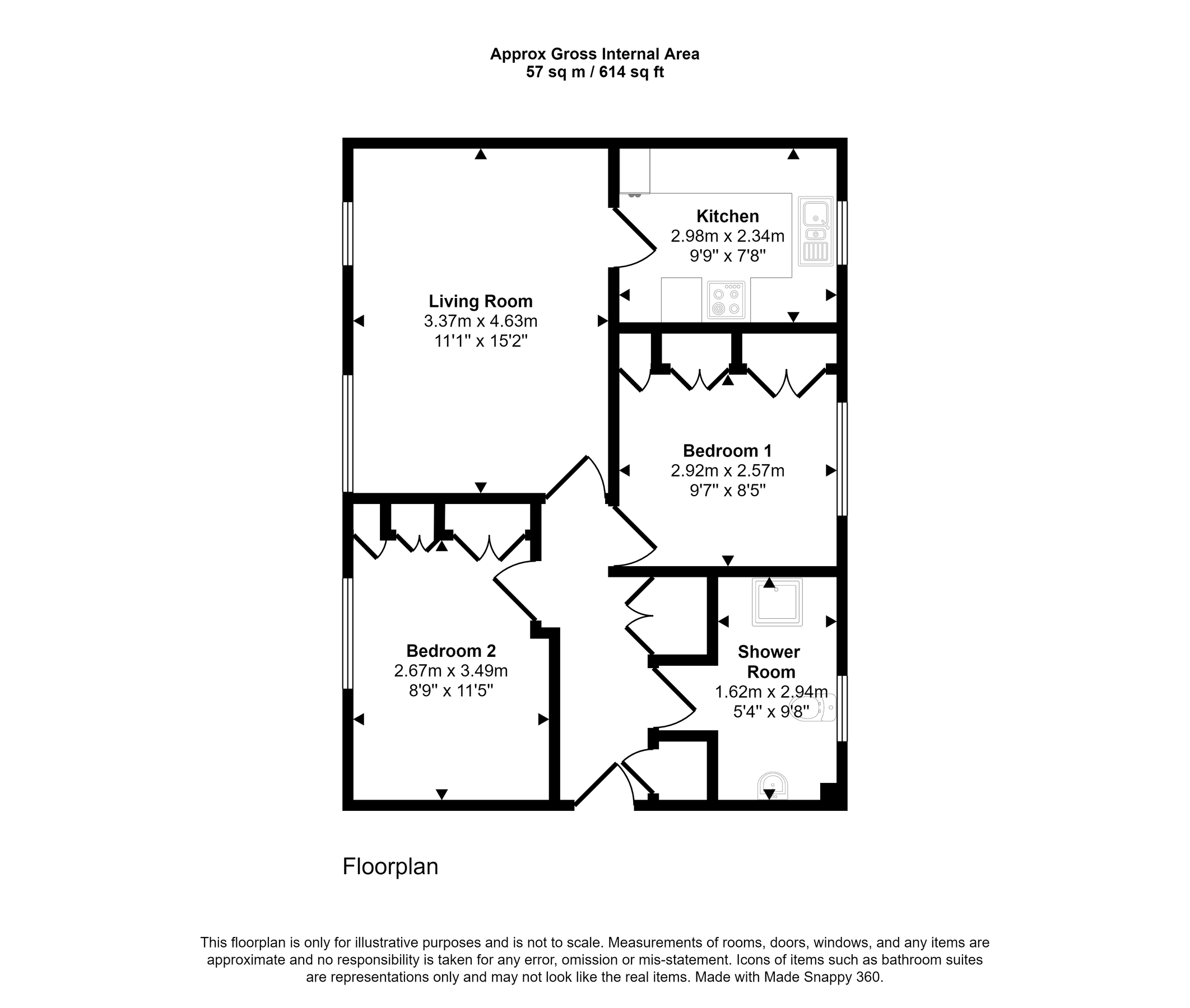 2 bed flat for sale in Maidens Croft, Hexham NE46 Zoopla