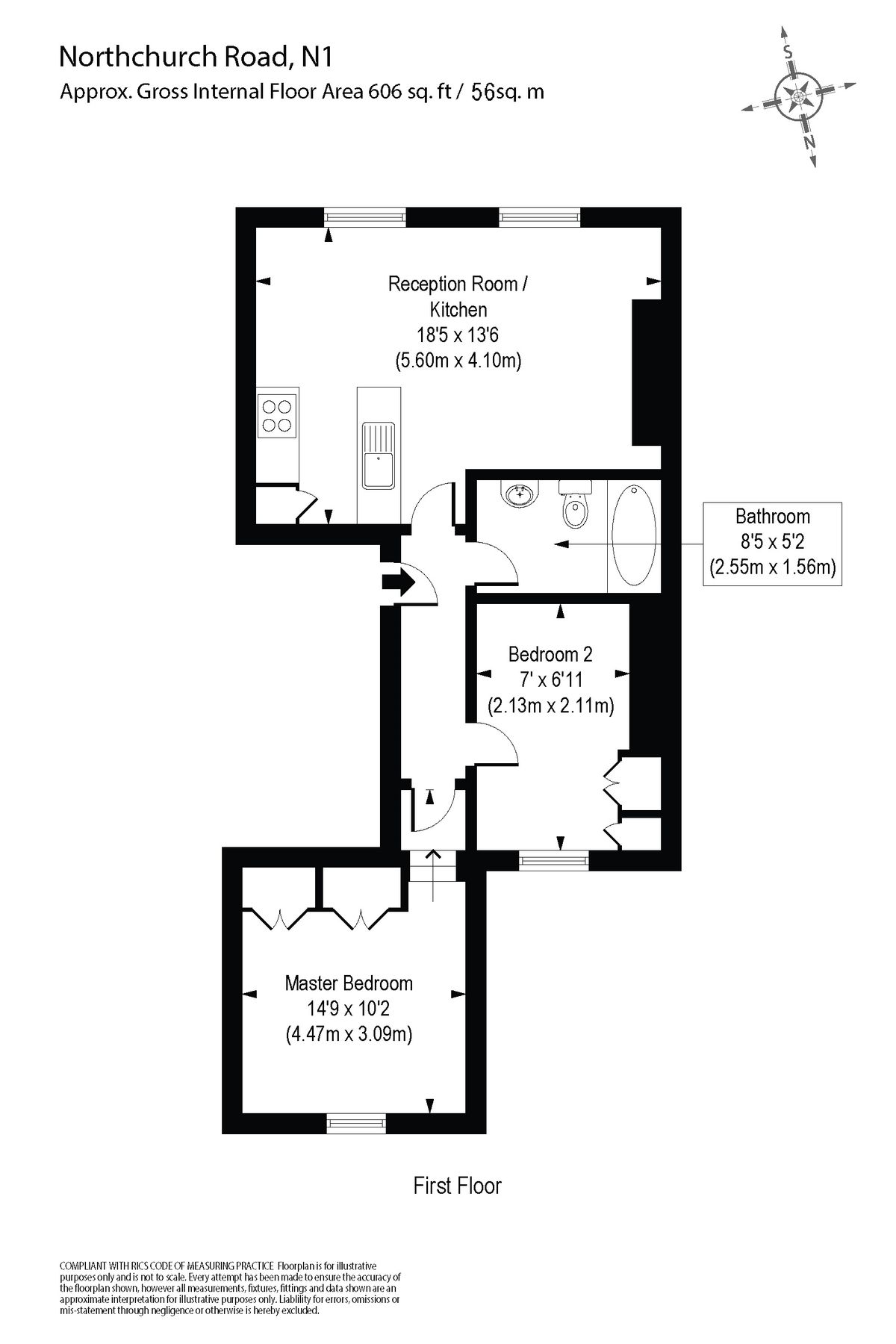 2 bed flat to rent in Northchurch Road, London N1 Zoopla