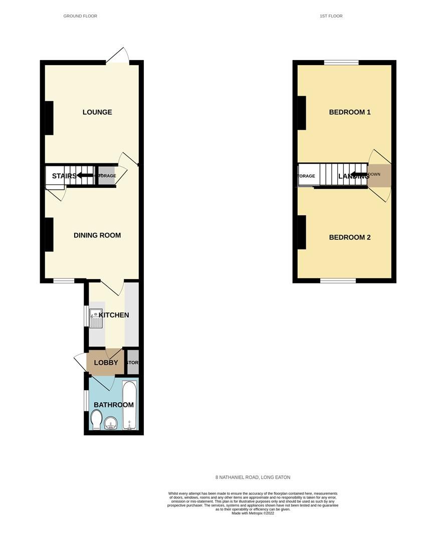 2 bed terraced house for sale in Nathaniel Road, Long Eaton, Nottingham