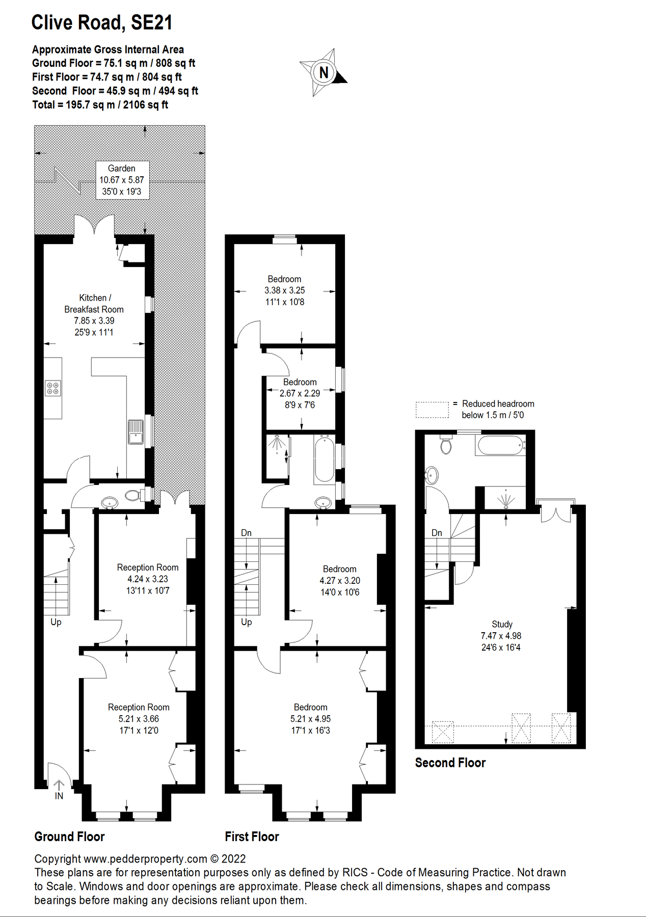 5 bed terraced house for sale in Clive Road, Dulwich, London SE21 Zoopla