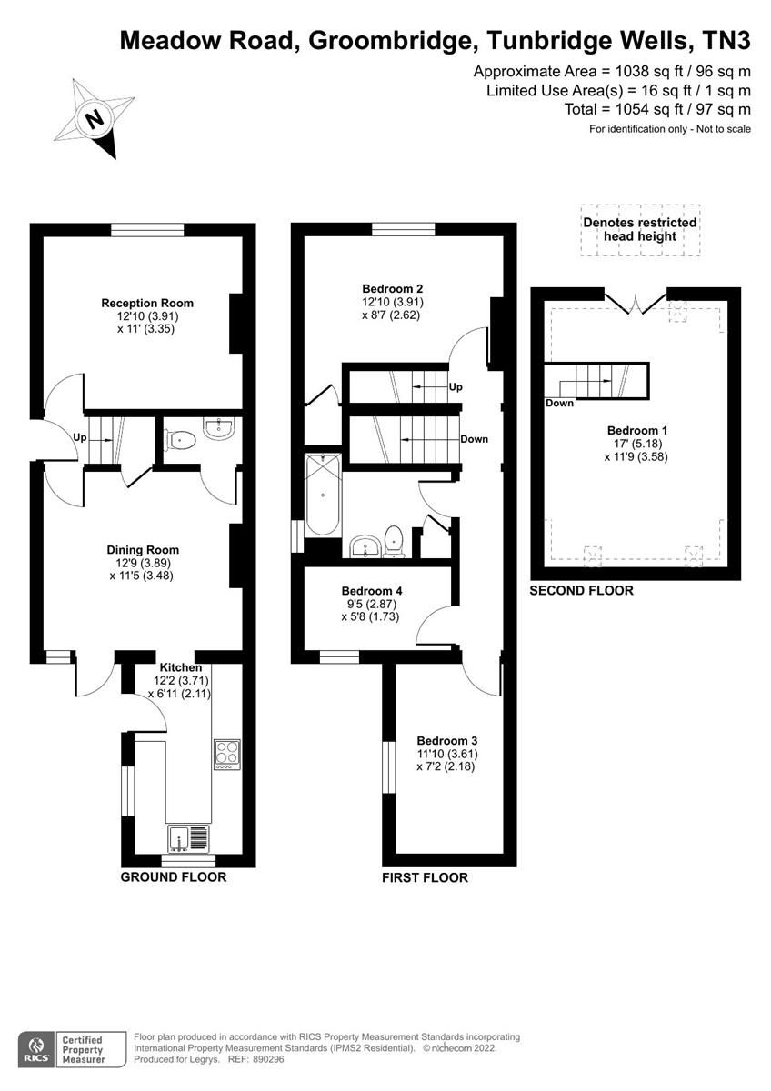 4 bed semidetached house for sale in Meadow Road, Groombridge