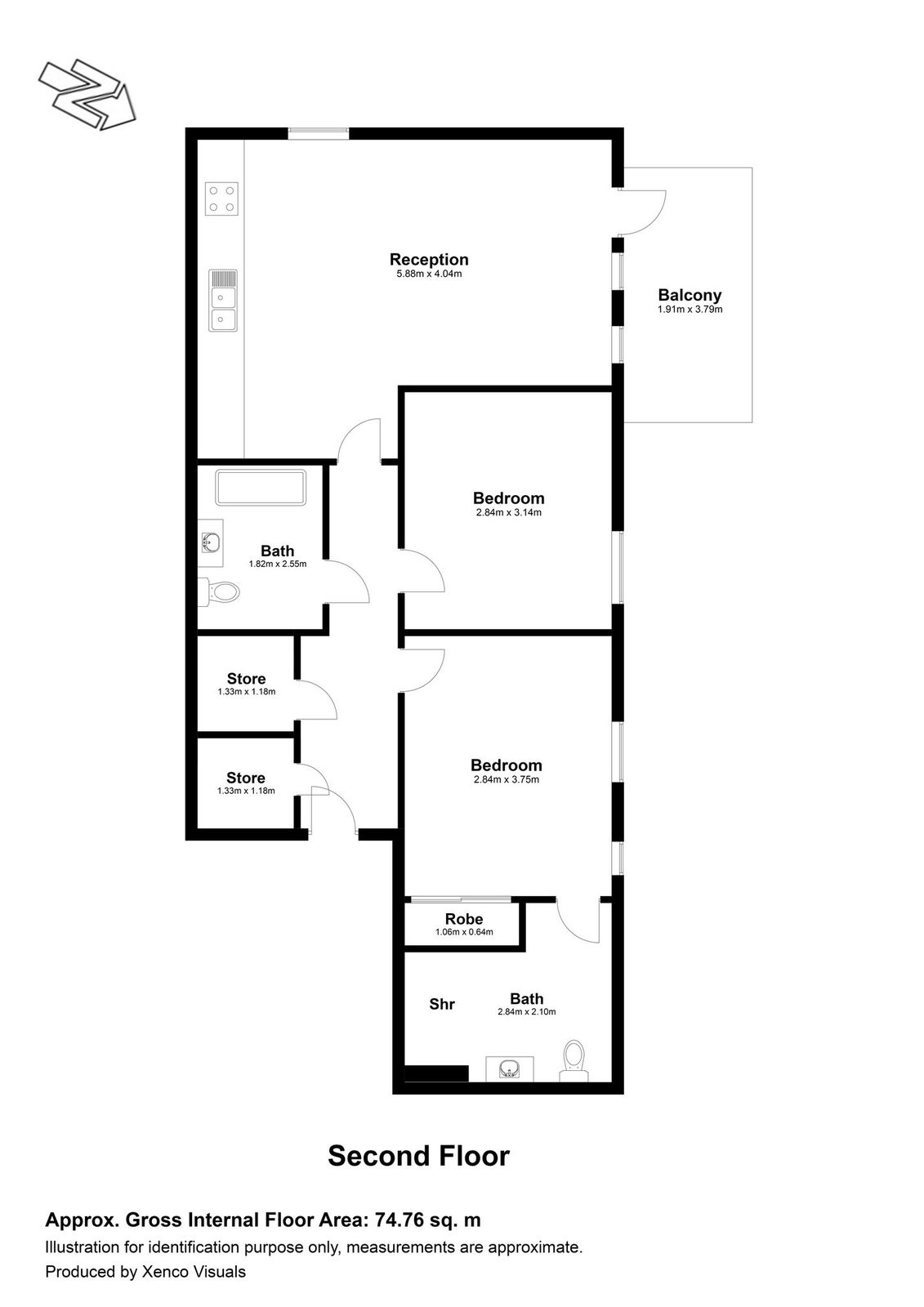 New home, 2 bed flat for sale in Granta Court, Trinity Way, London W3 ...