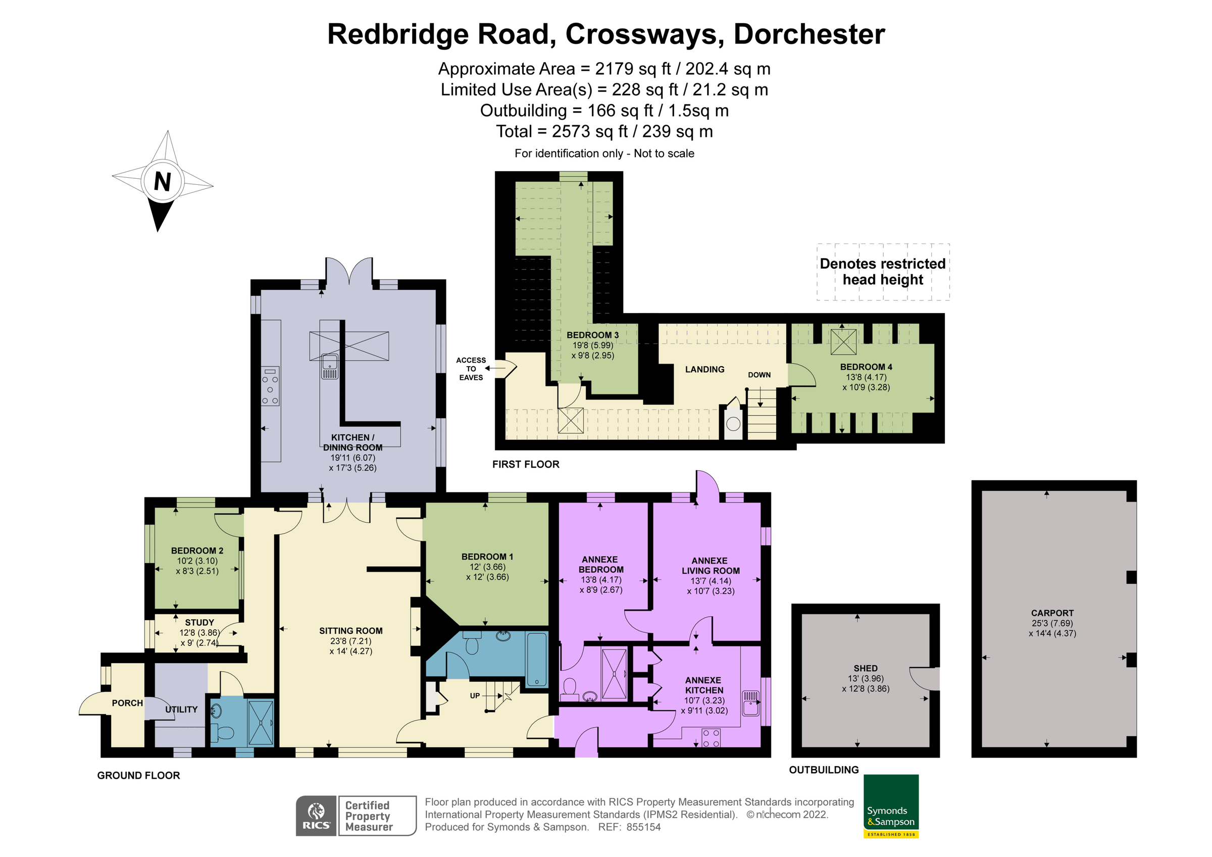 5 bed bungalow for sale in Redbridge Road, Crossways, Dorchester DT2