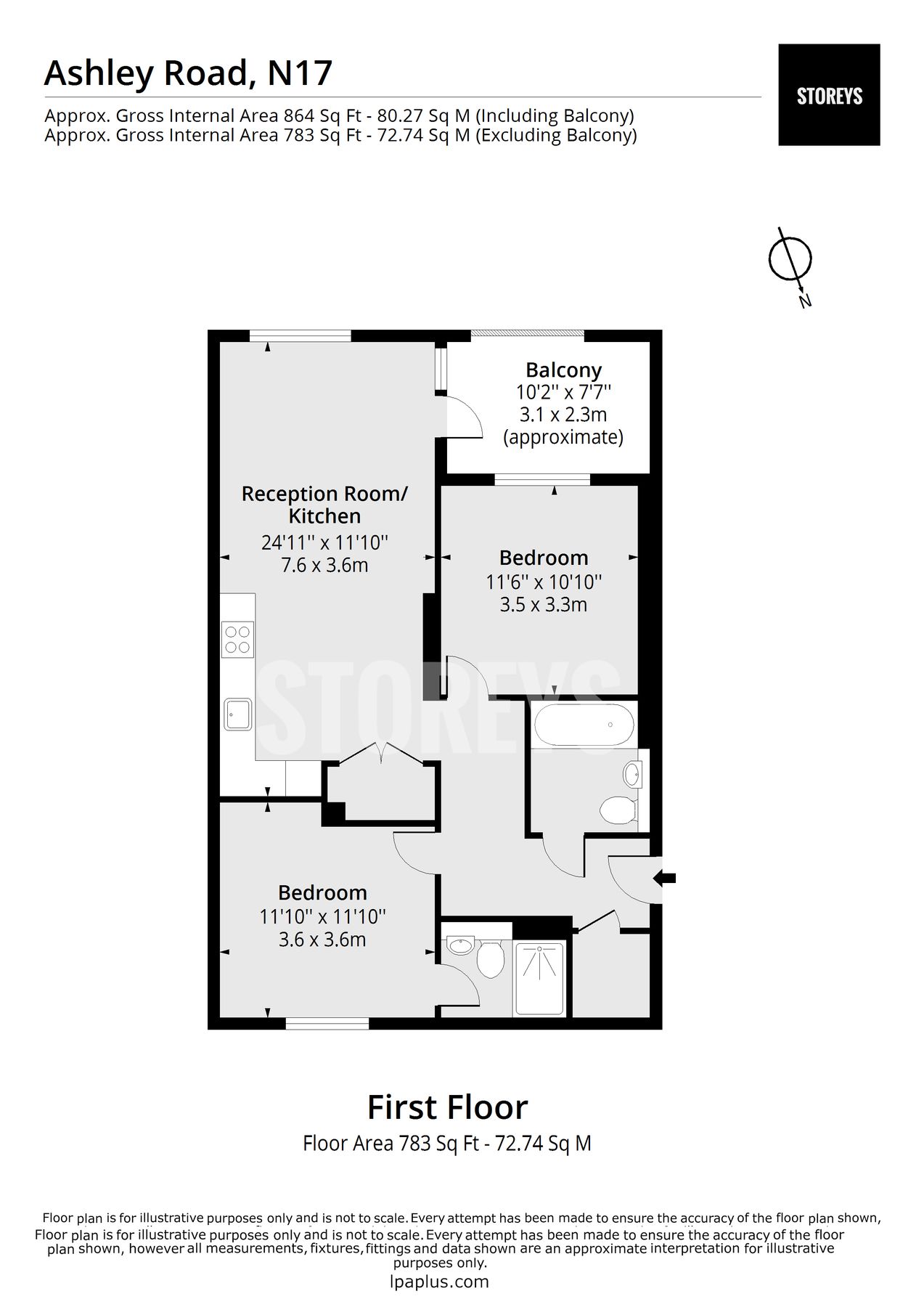 2 bed flat to rent in Ashley Road, Tottenham Hale, London N17 Zoopla