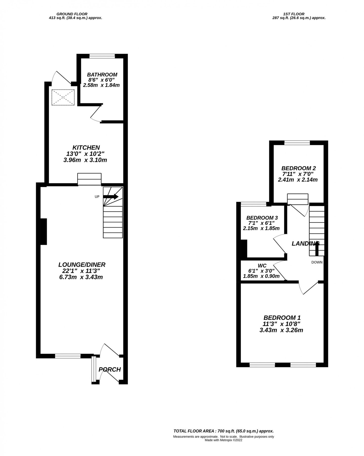 3 bed terraced house for sale in Worlds End Lane, Chelsfield, Orpington