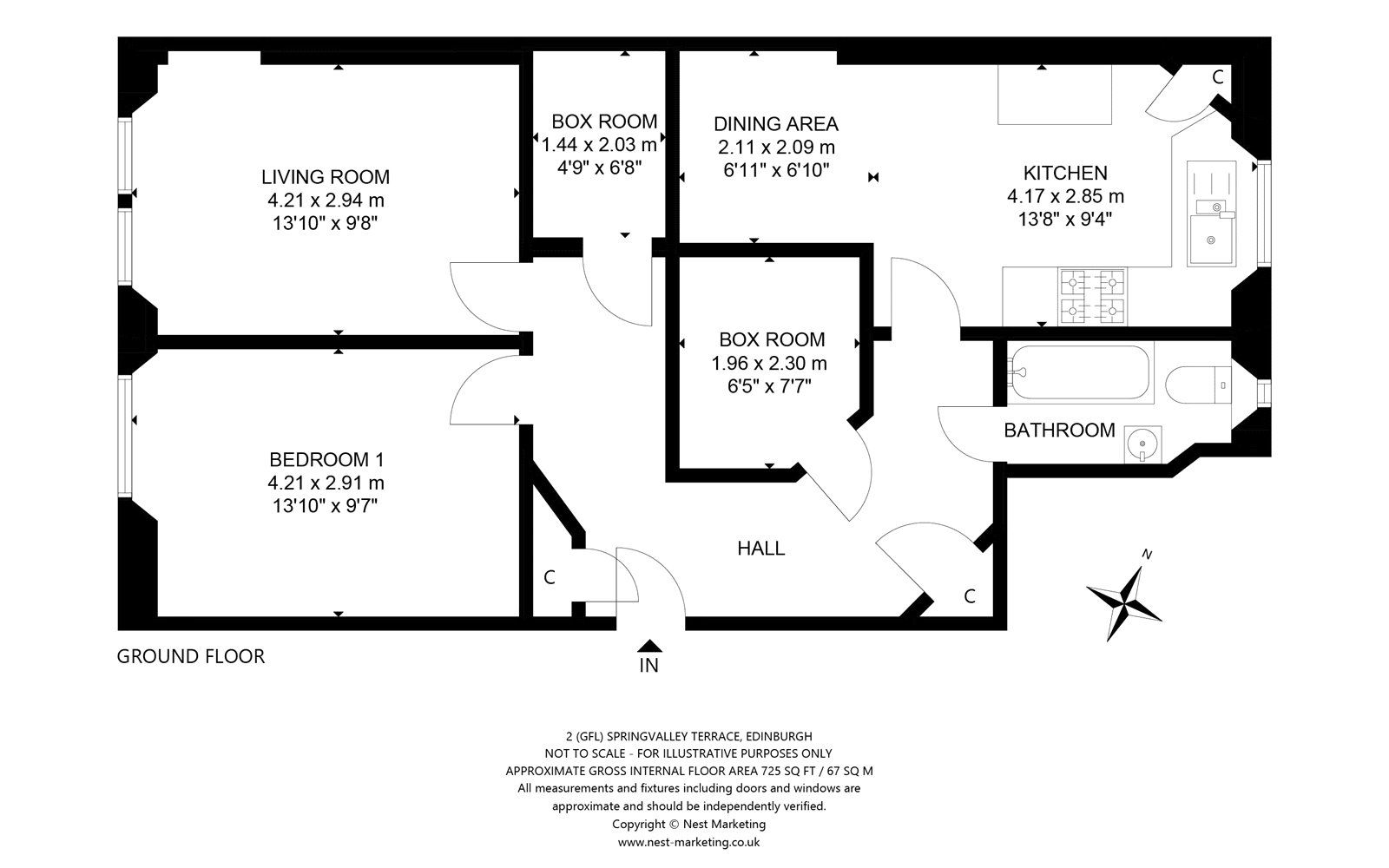 1 bed flat to rent in Springvalley Terrace, Morningside, Edinburgh EH10 Zoopla
