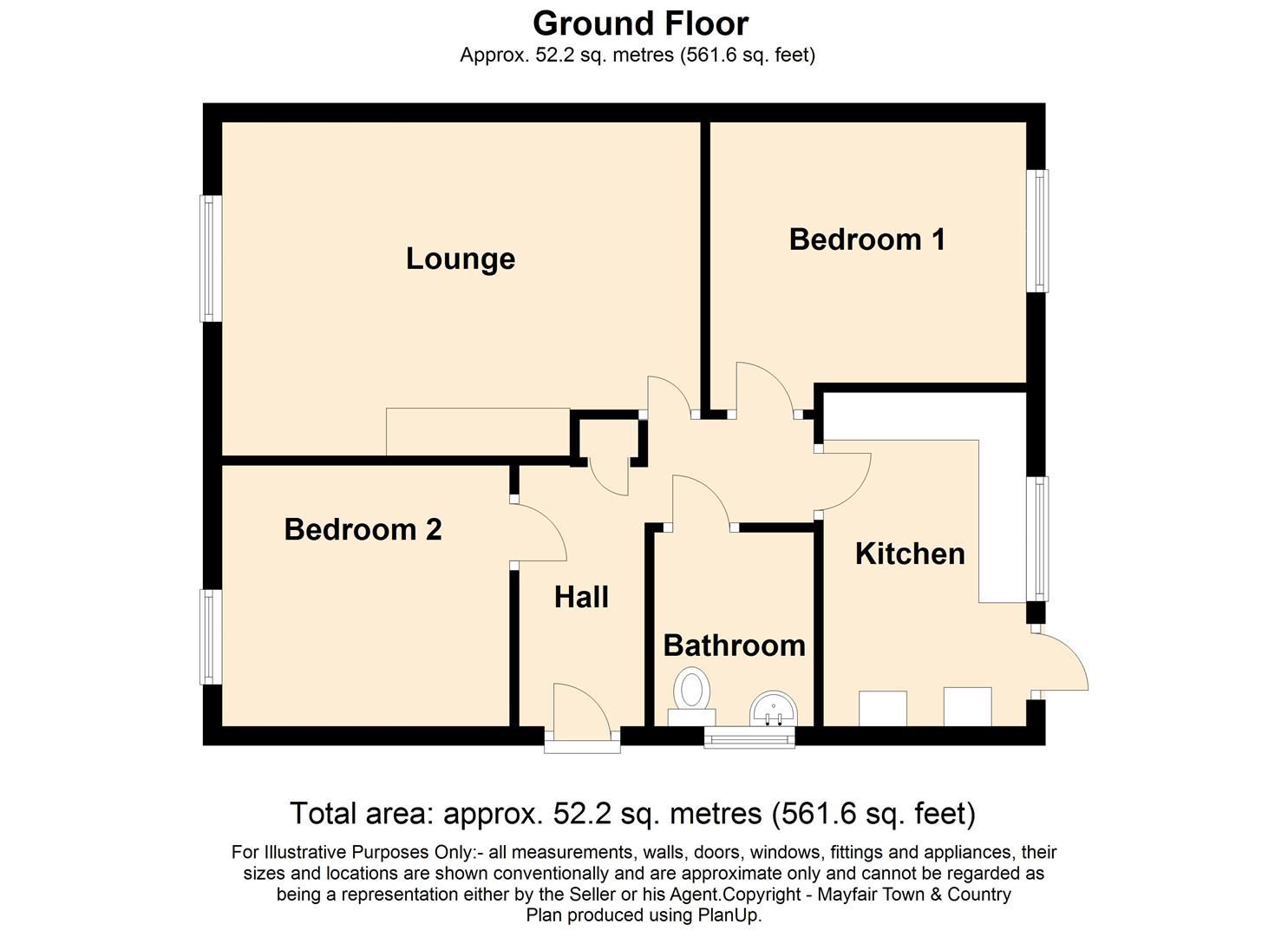 2 bed semidetached bungalow for sale in Oldmixon Road, WestonSuper