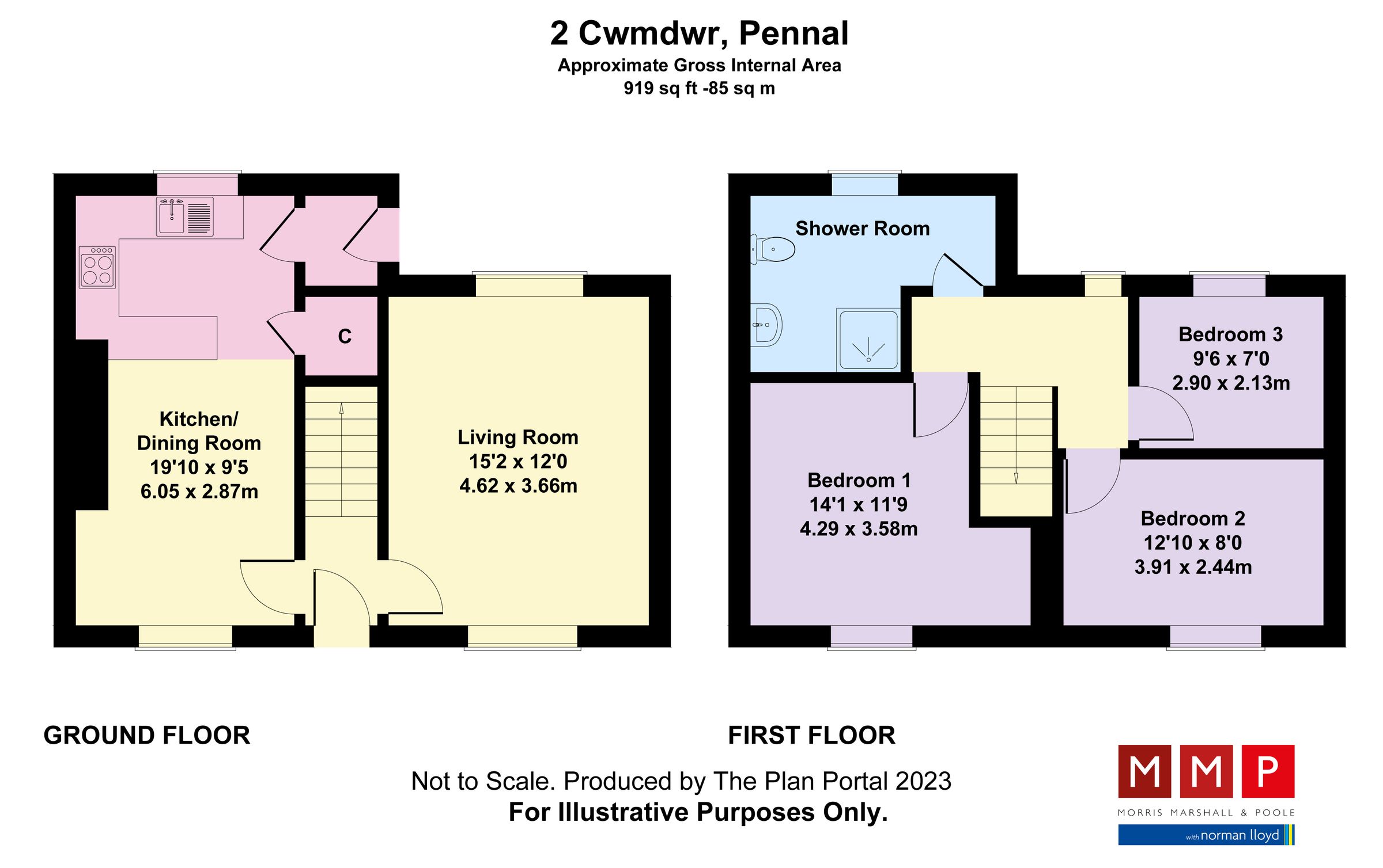3 bed semidetached house for sale in Pennal, Machynlleth, Gwynedd SY20