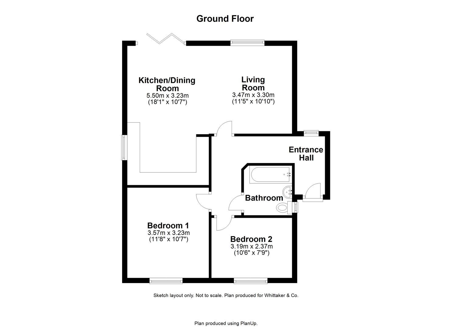 2 bed detached bungalow for sale in High Street, Kimpton, Hitchin SG4
