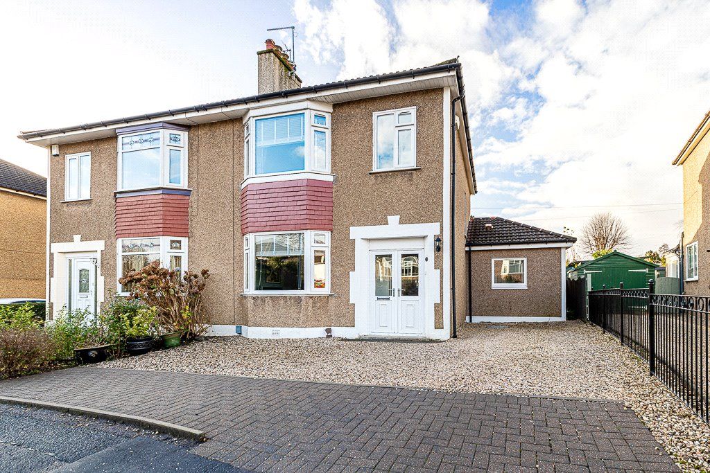 3 bed semidetached house for sale in Hillfoot Drive, Bearsden, Glasgow