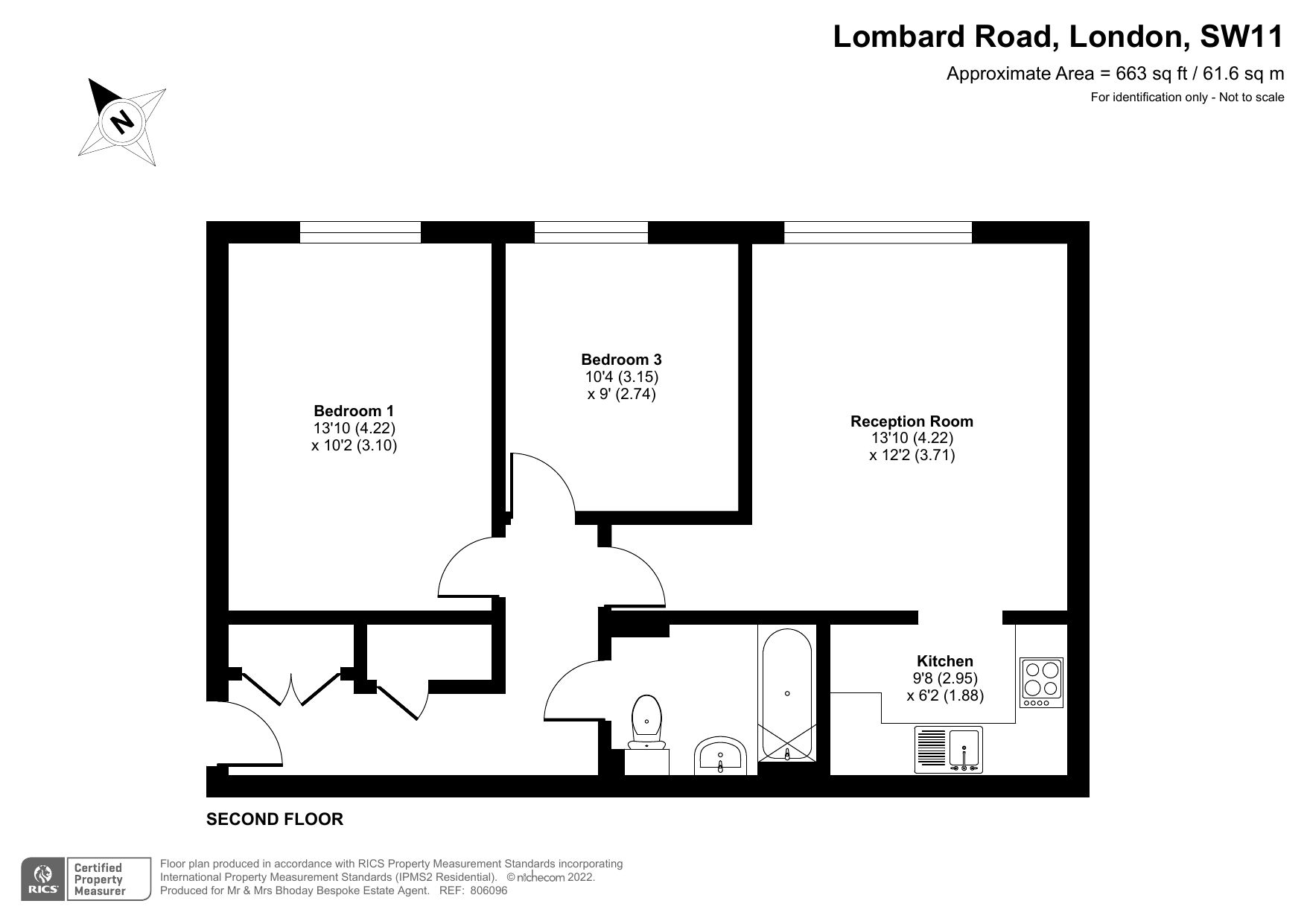 2 bed flat to rent in Oyster Wharf 18 Lombard Road, Battersea, London