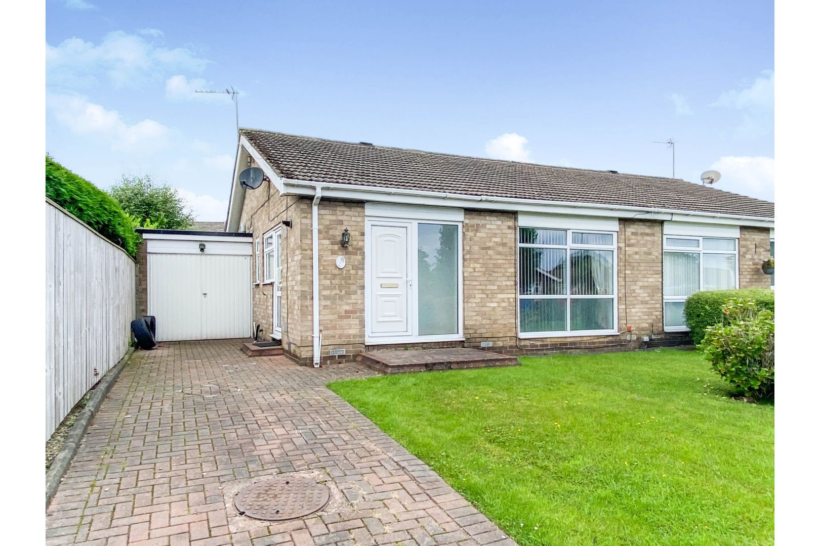 2 bed semidetached bungalow for sale in Carlcroft Place, Cramlington