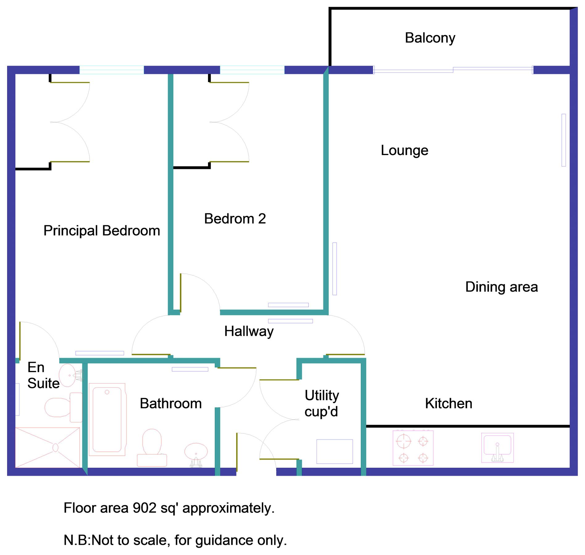 2 bed flat to rent in Sandling Lane, Penenden Heath, Maidstone ME14