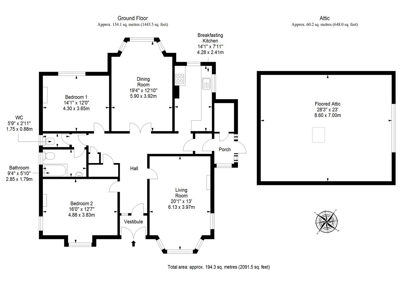 2 bed detached bungalow for sale in Pittenweem Road, Anstruther KY10