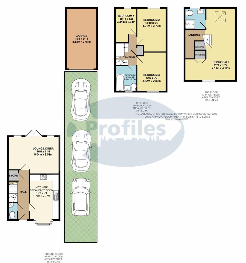 4 bed semidetached house for sale in Cardinal Drive, Burbage, Hinckley LE10 Zoopla