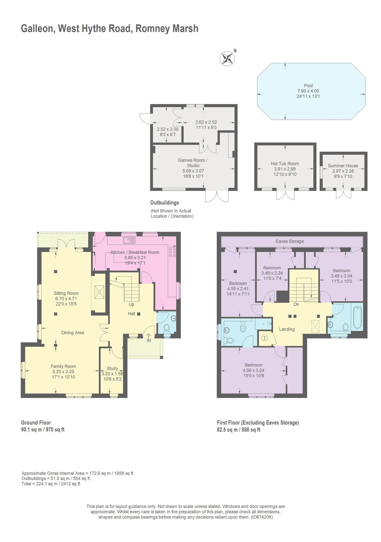4 bed detached house for sale in West Hythe Road, West Hythe, Hythe